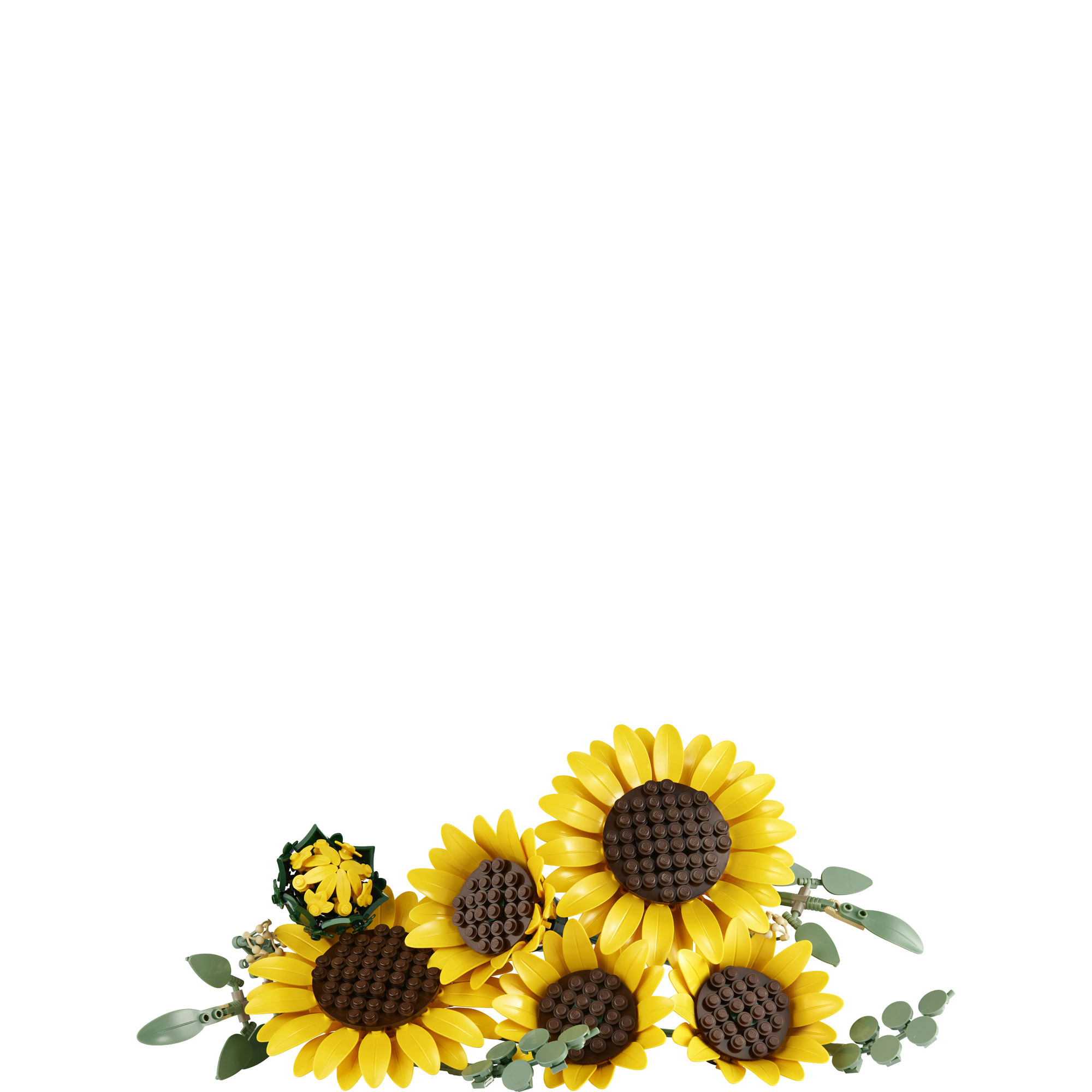 Botanicals Sunflower Bouquet Flower D&eacute;cor Building Set for Adults