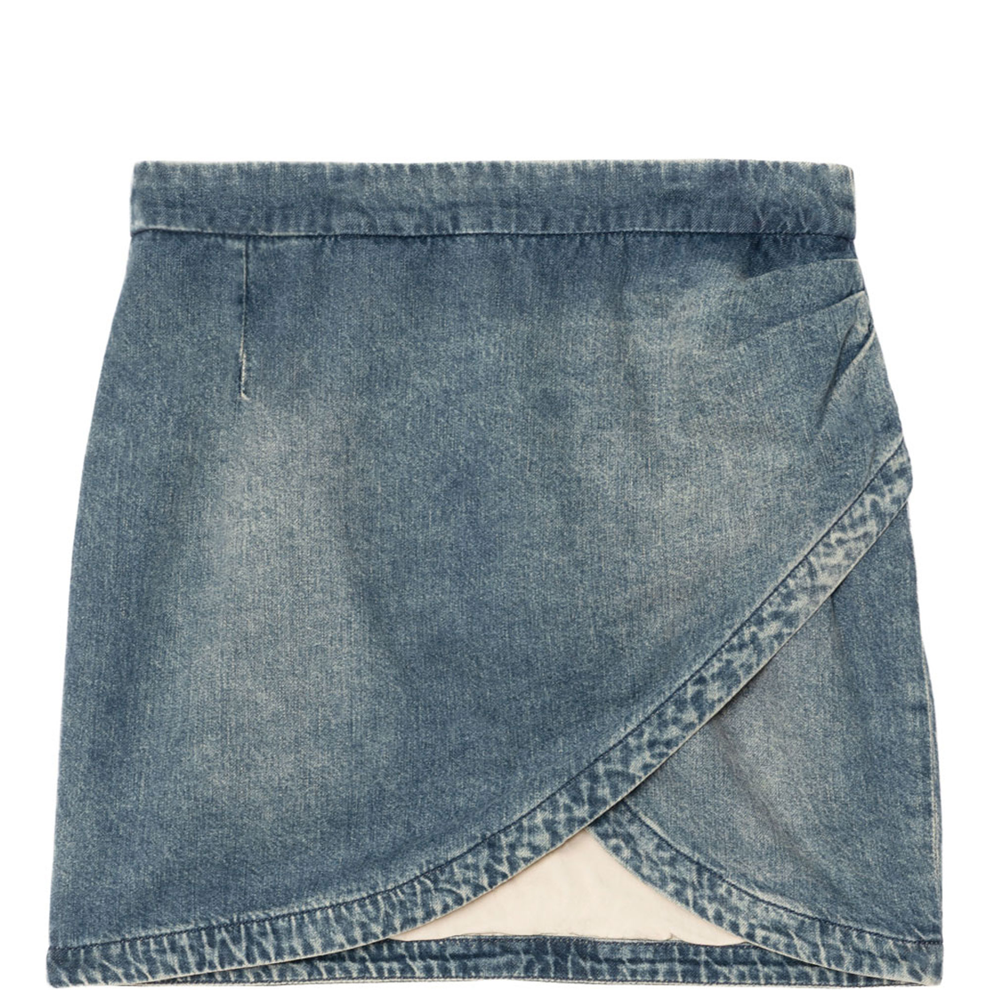 Julipe Wrap Style Denim Skirt