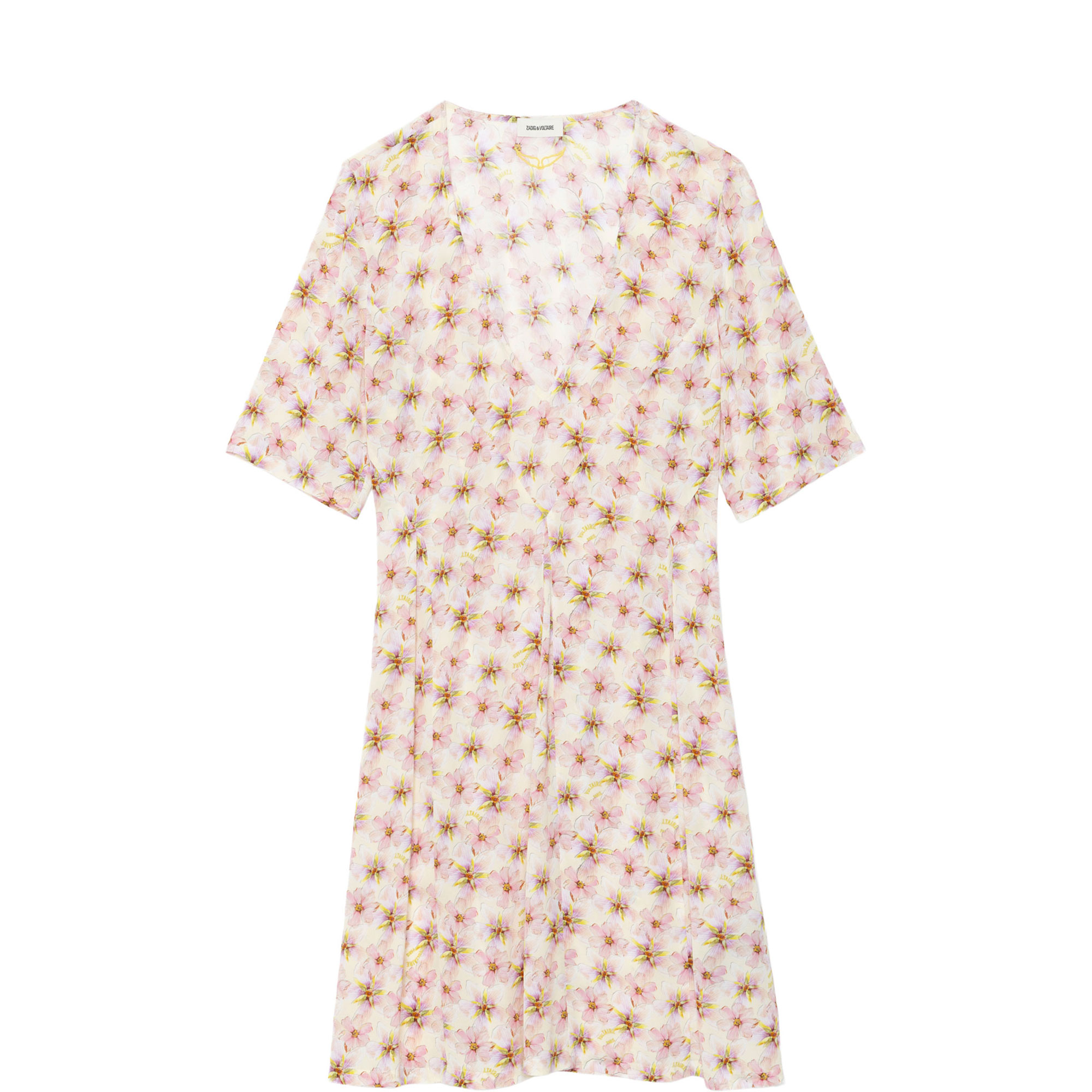 Rodalas Floral Flared Dress