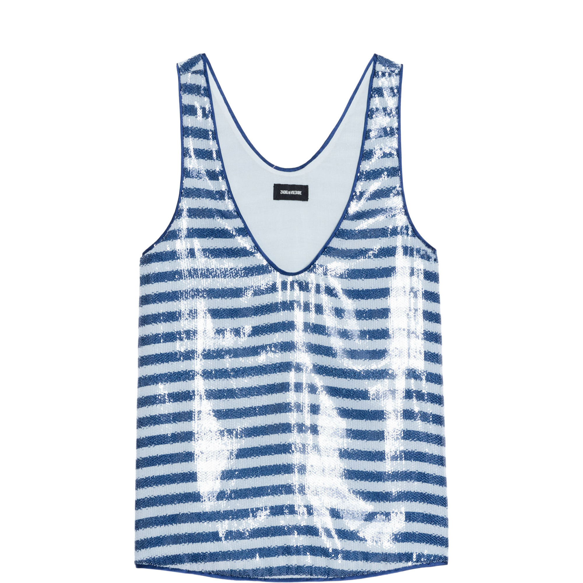Tarys Striped Sequin Vest