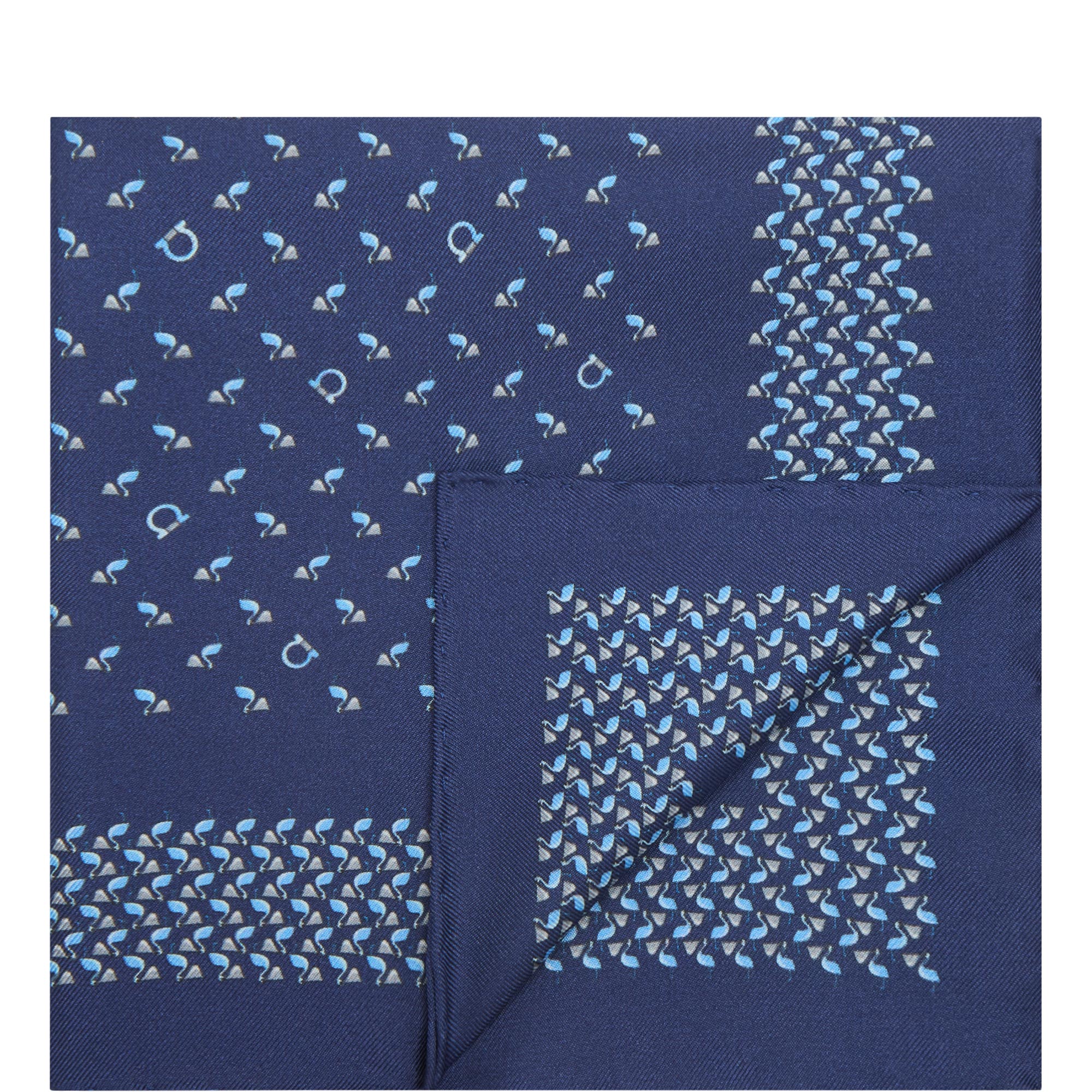 Bea Pelican Silk Pocket Square
