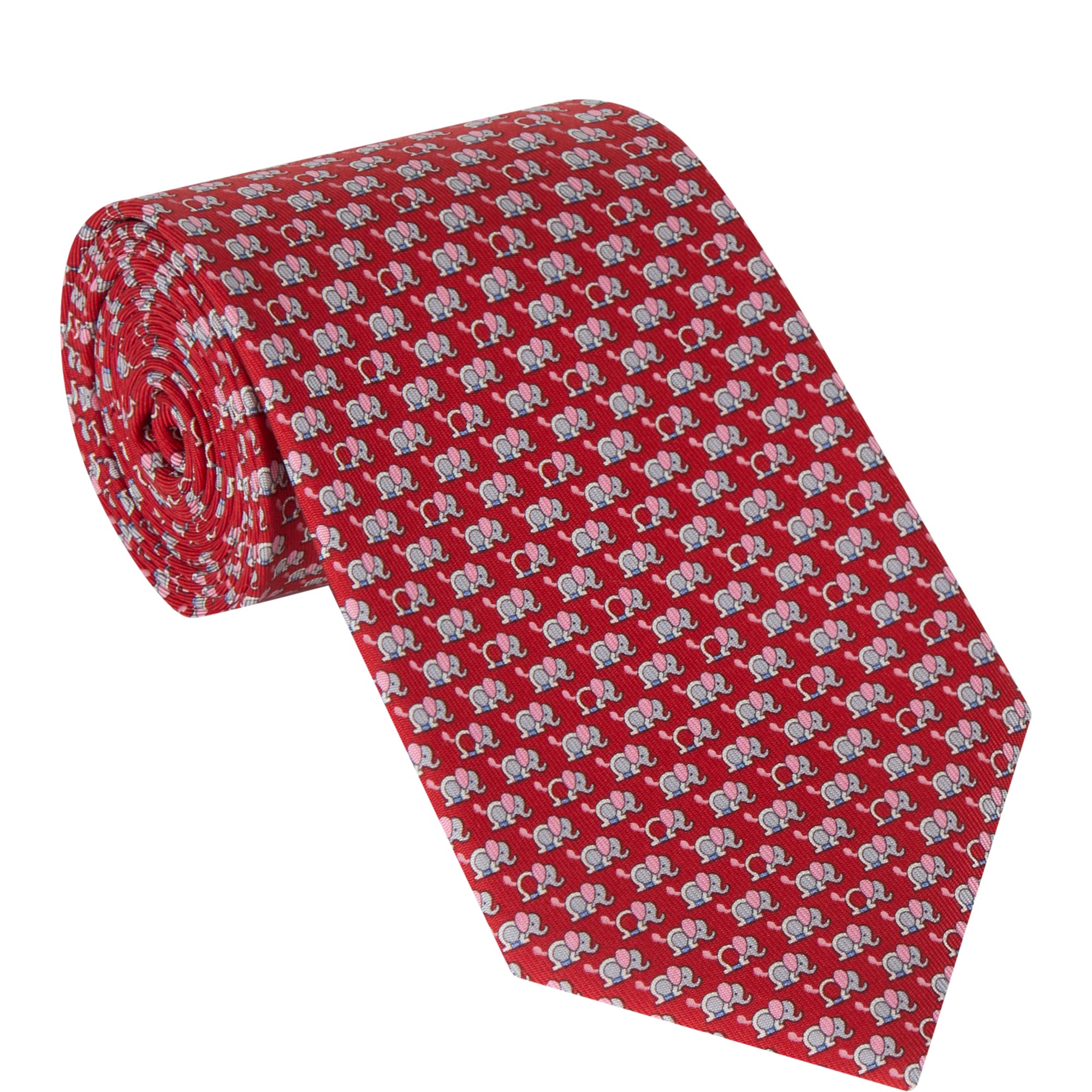 Elephant Silk Tie