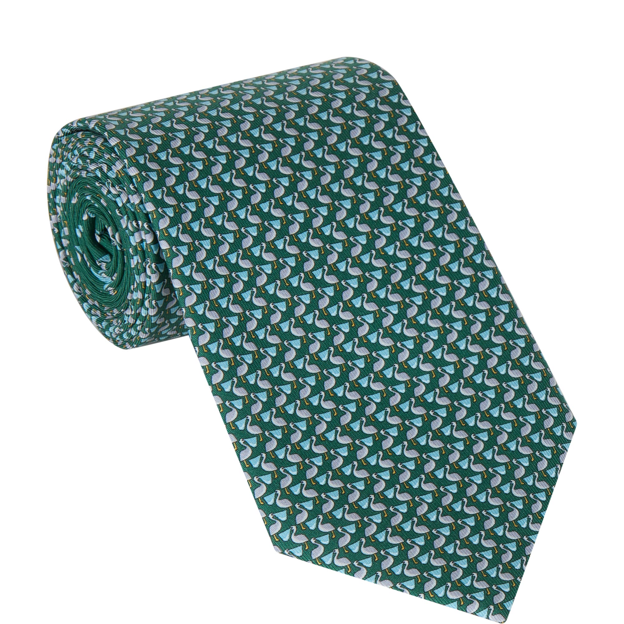 Pelican Silk Tie