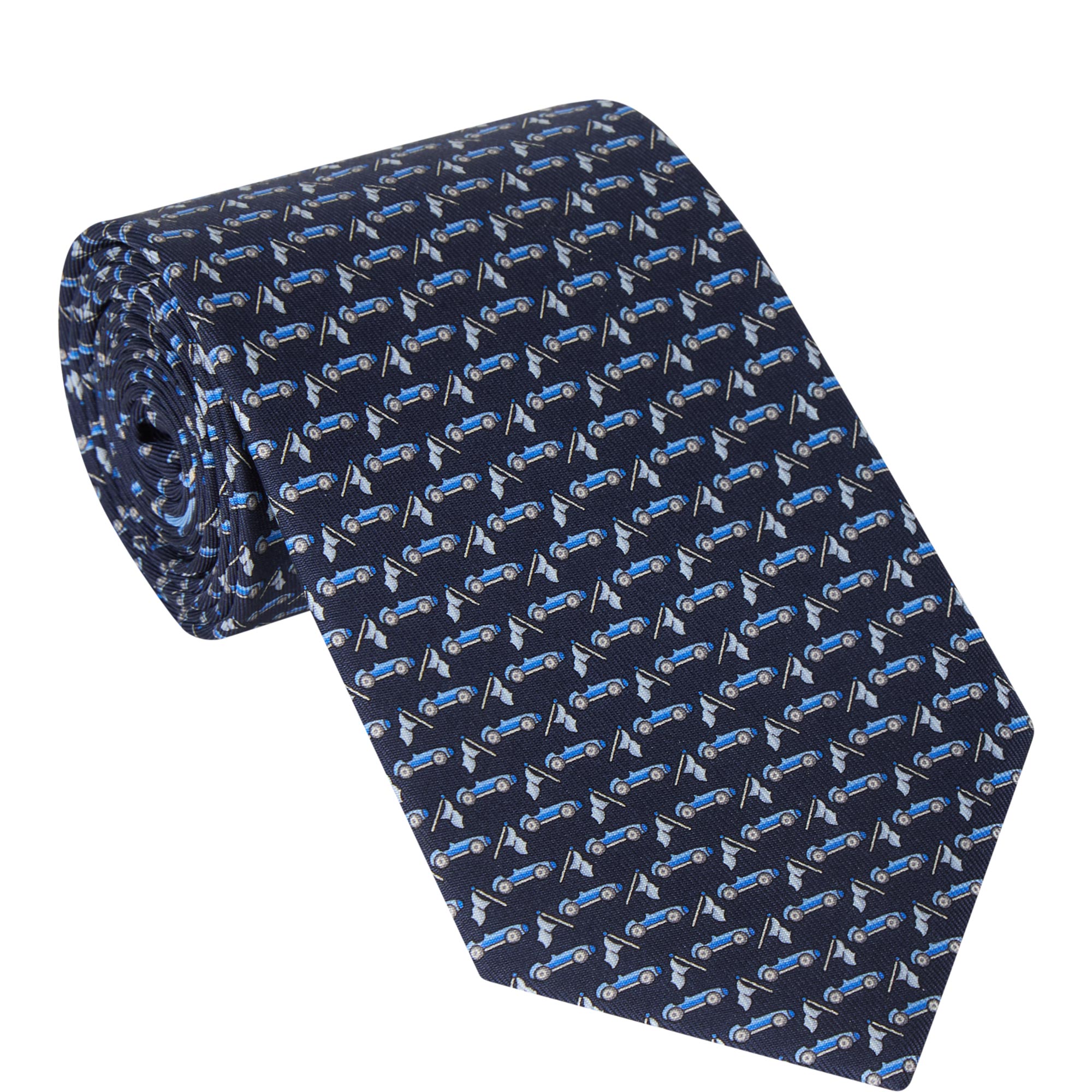 Sports Car Silk Tie
