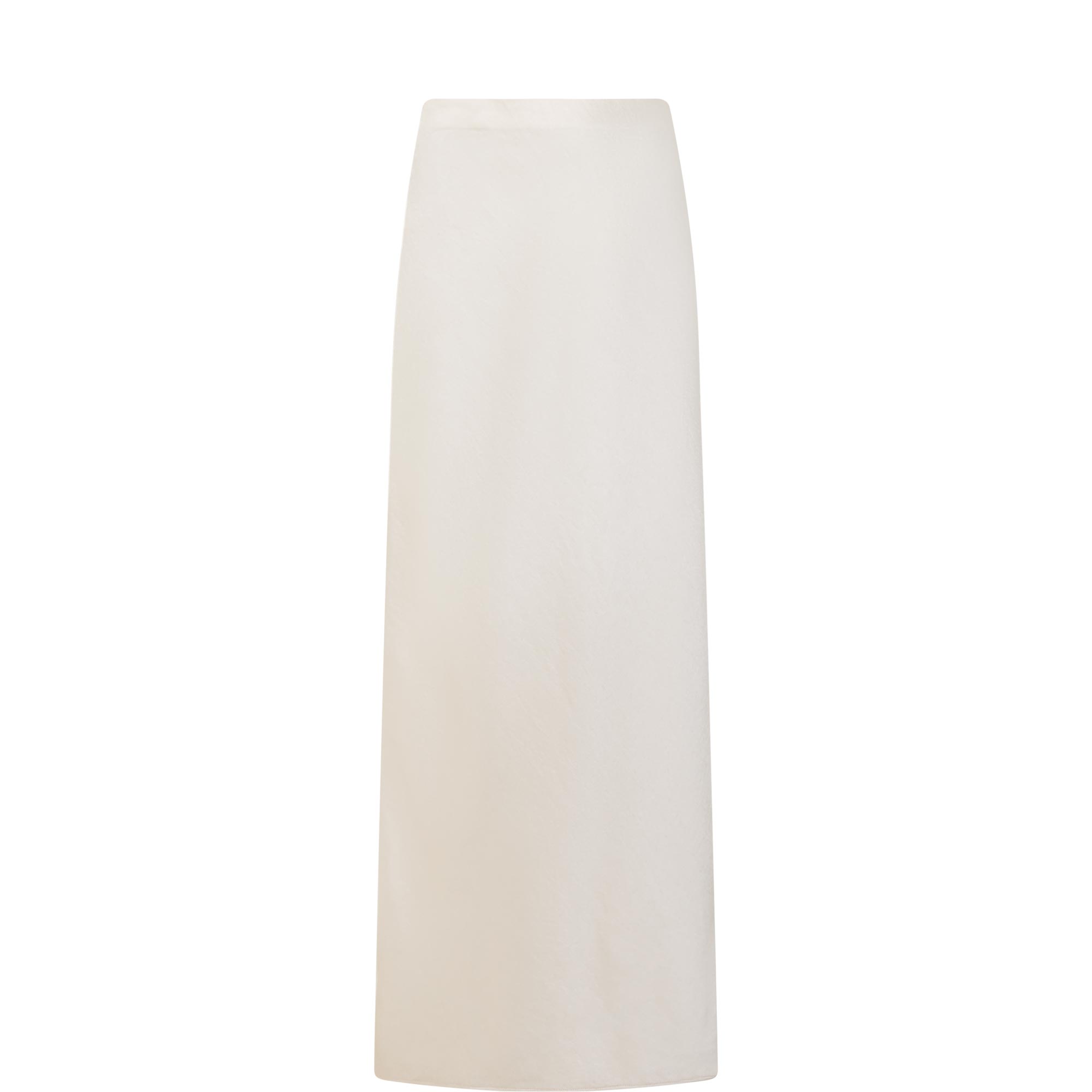 Satin Column Skirt
