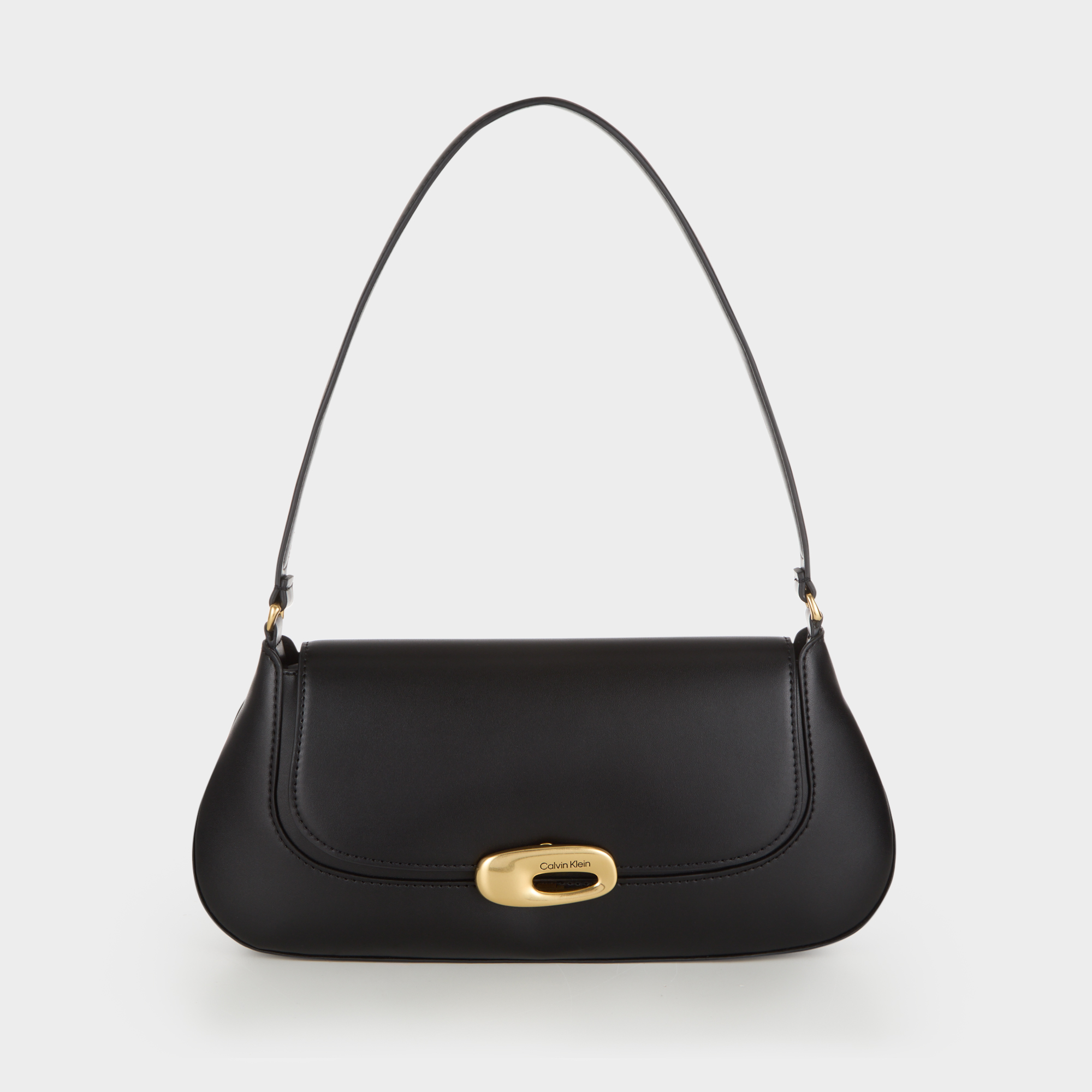 Engraved Flap Shoulder Bag