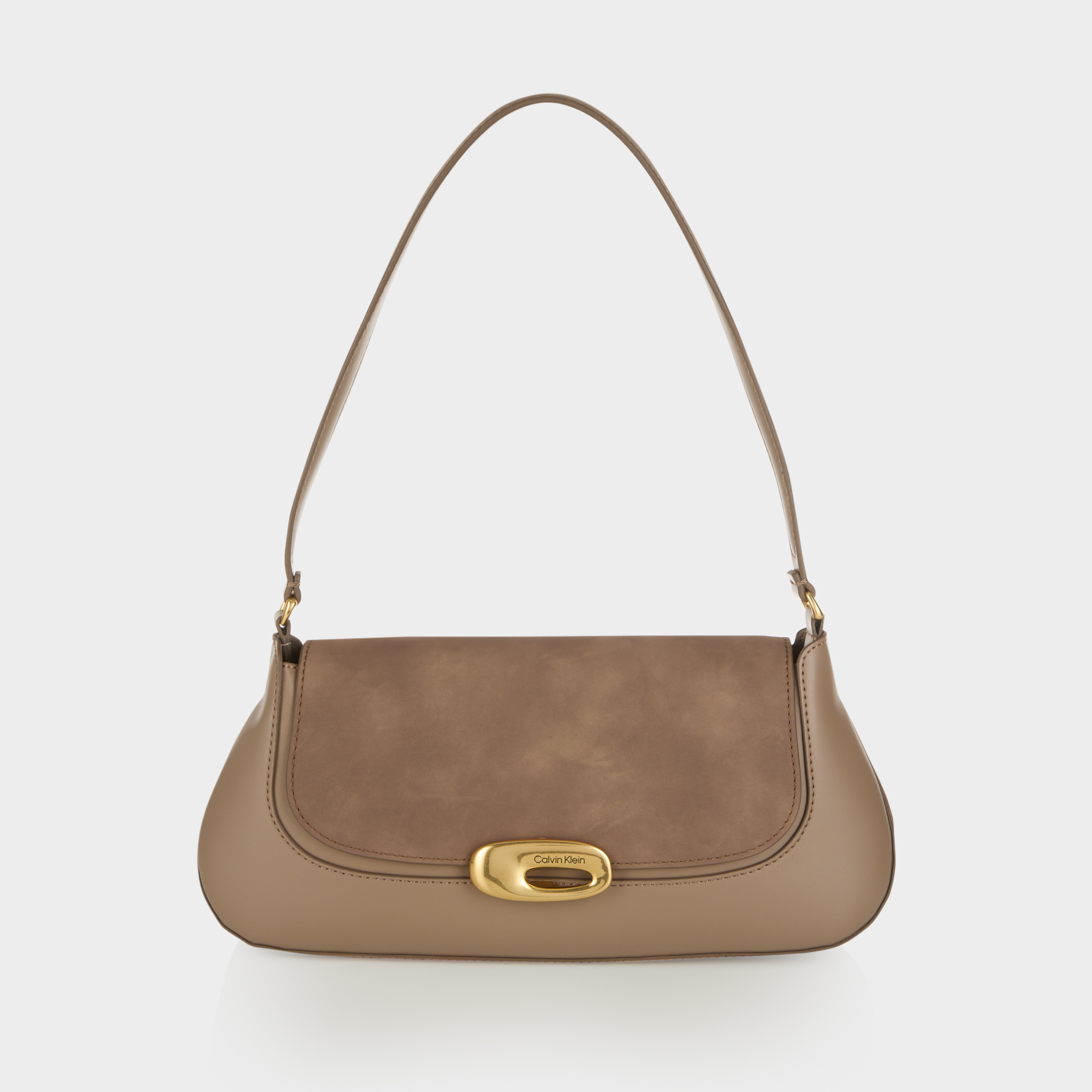 Engraved Flap Shoulder Bag