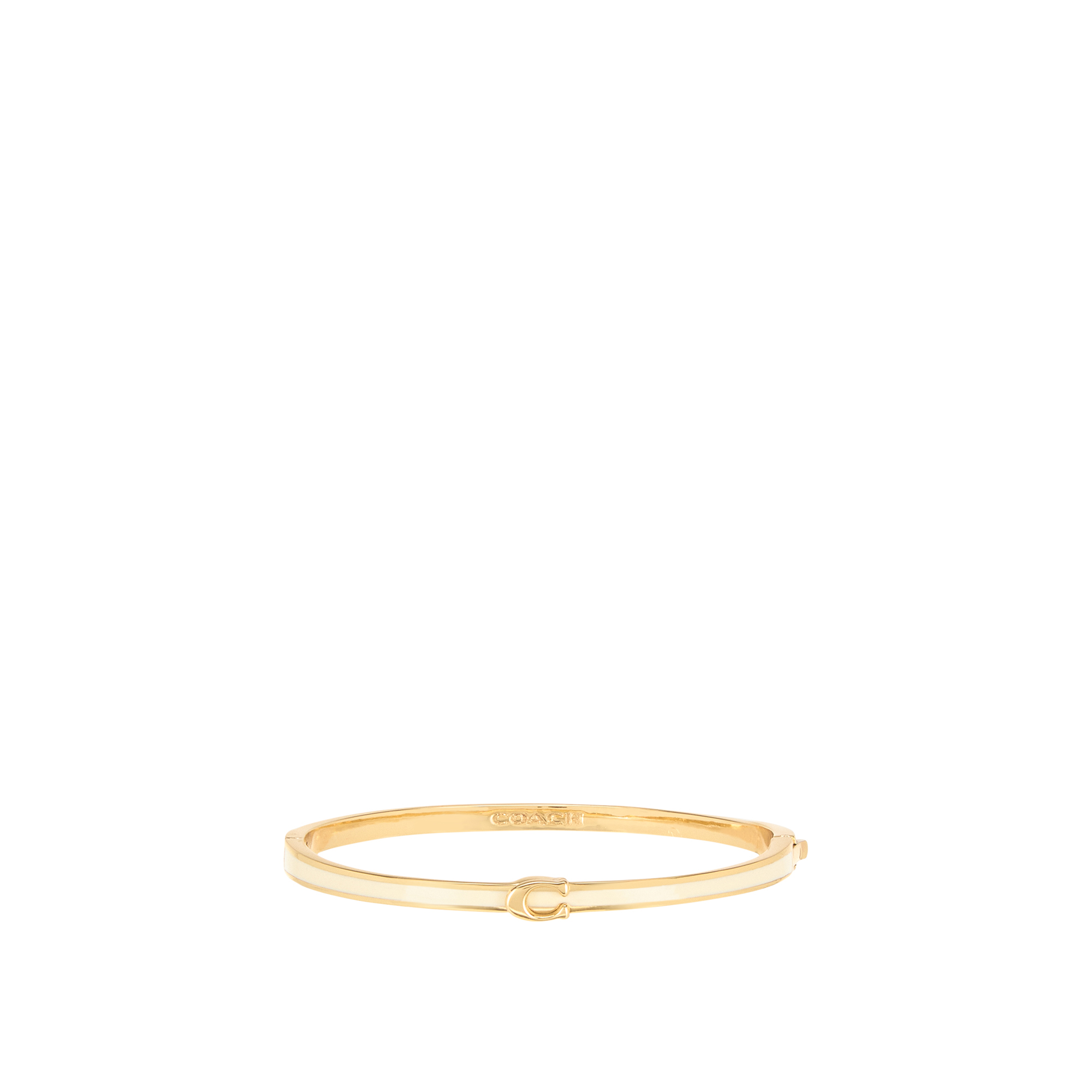 C-Logo Hinged Bangle Bracelet