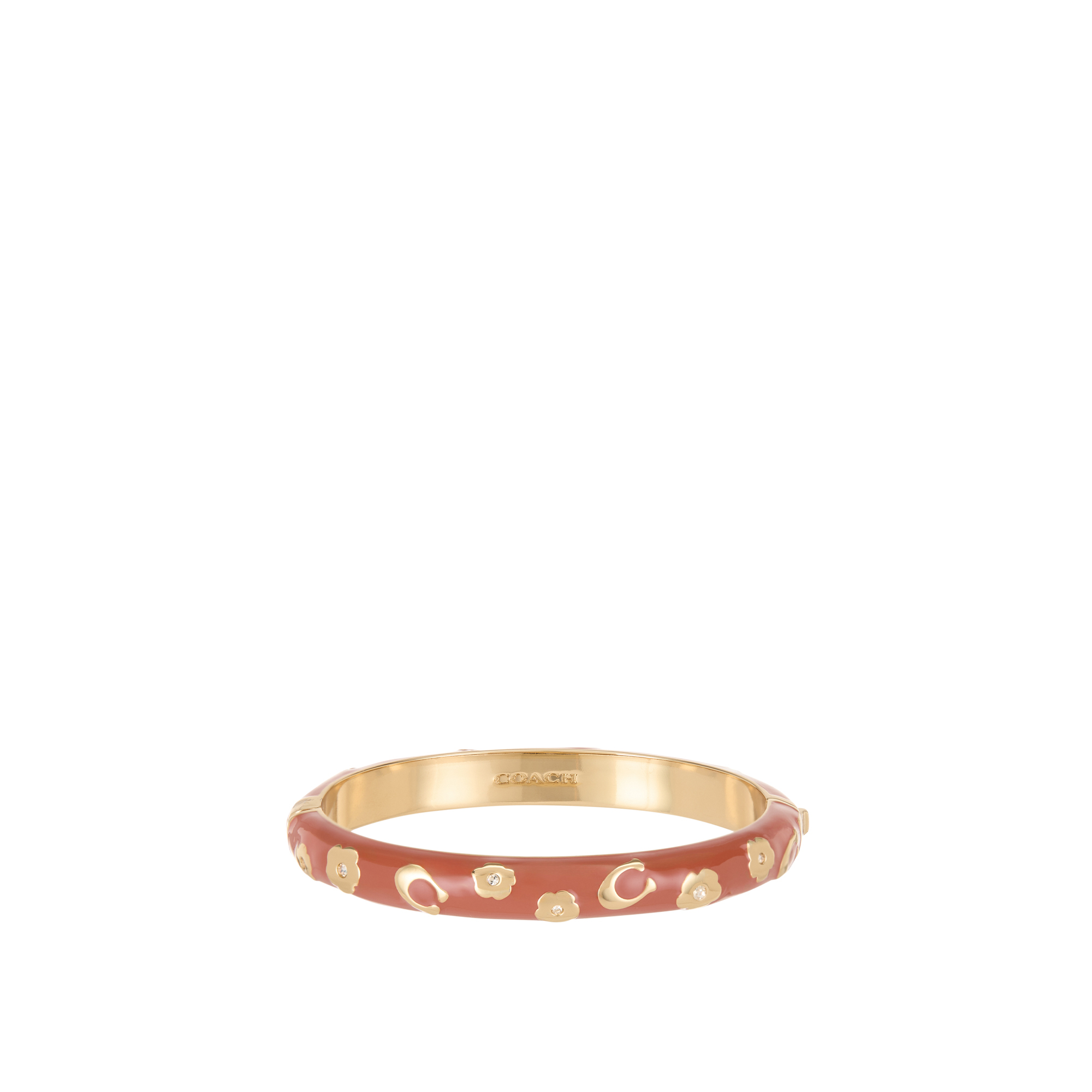 Chubby Floral Hinged Bangle