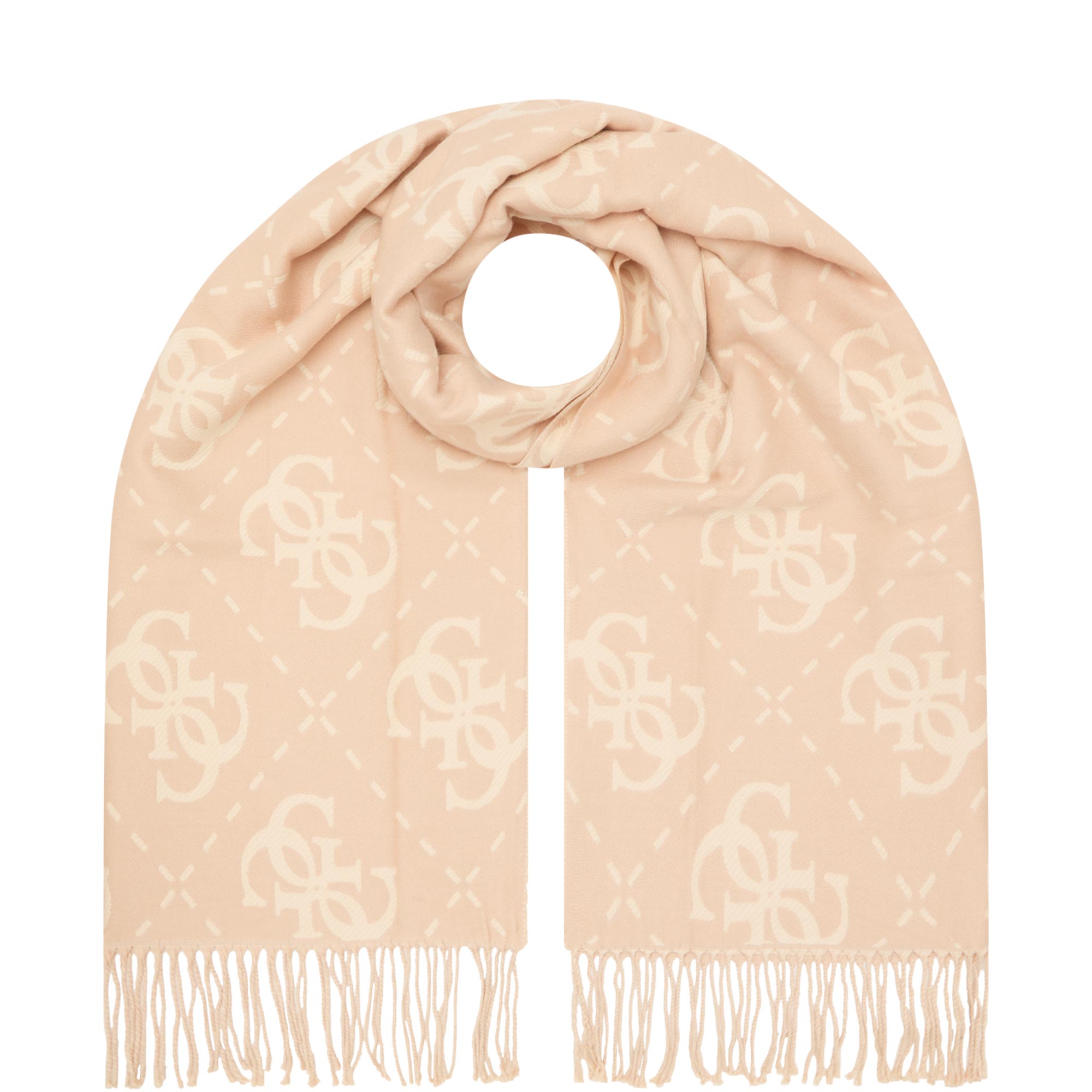 Noelle Logo Fringed Scarf