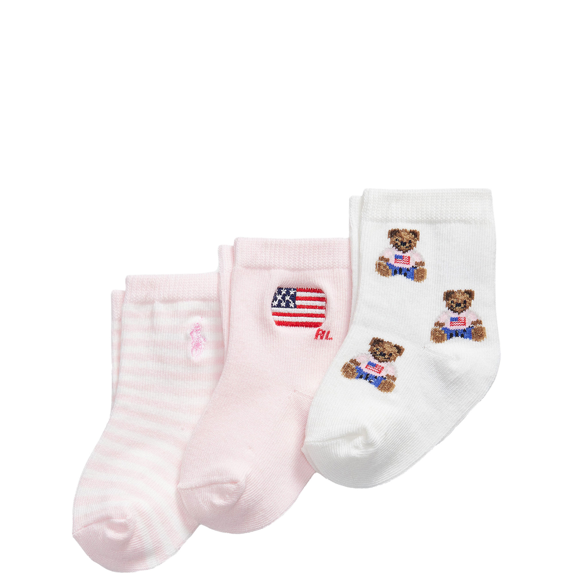 Polo Bear Crew Sock Three-Pack