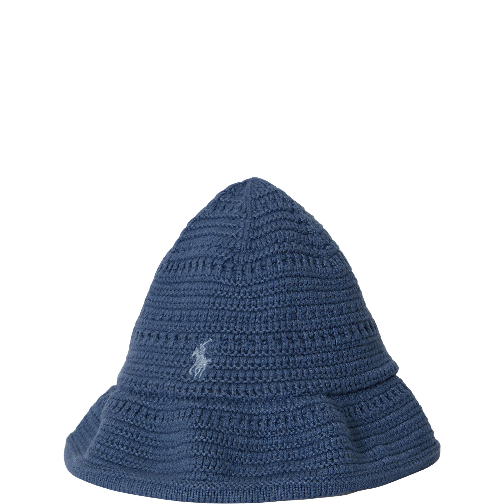 Polo Player Logo Crocheted Bucket Hat