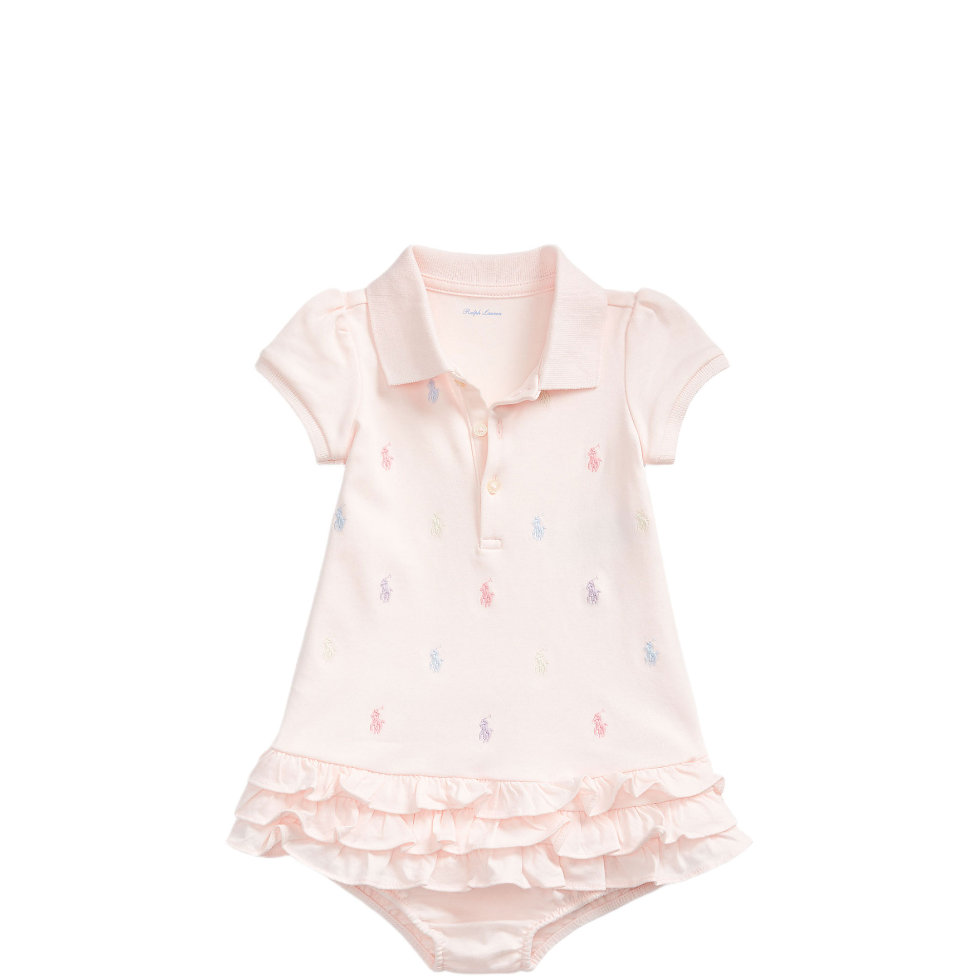 Ruffled Polo Dress & Bloomer Two-Piece Set