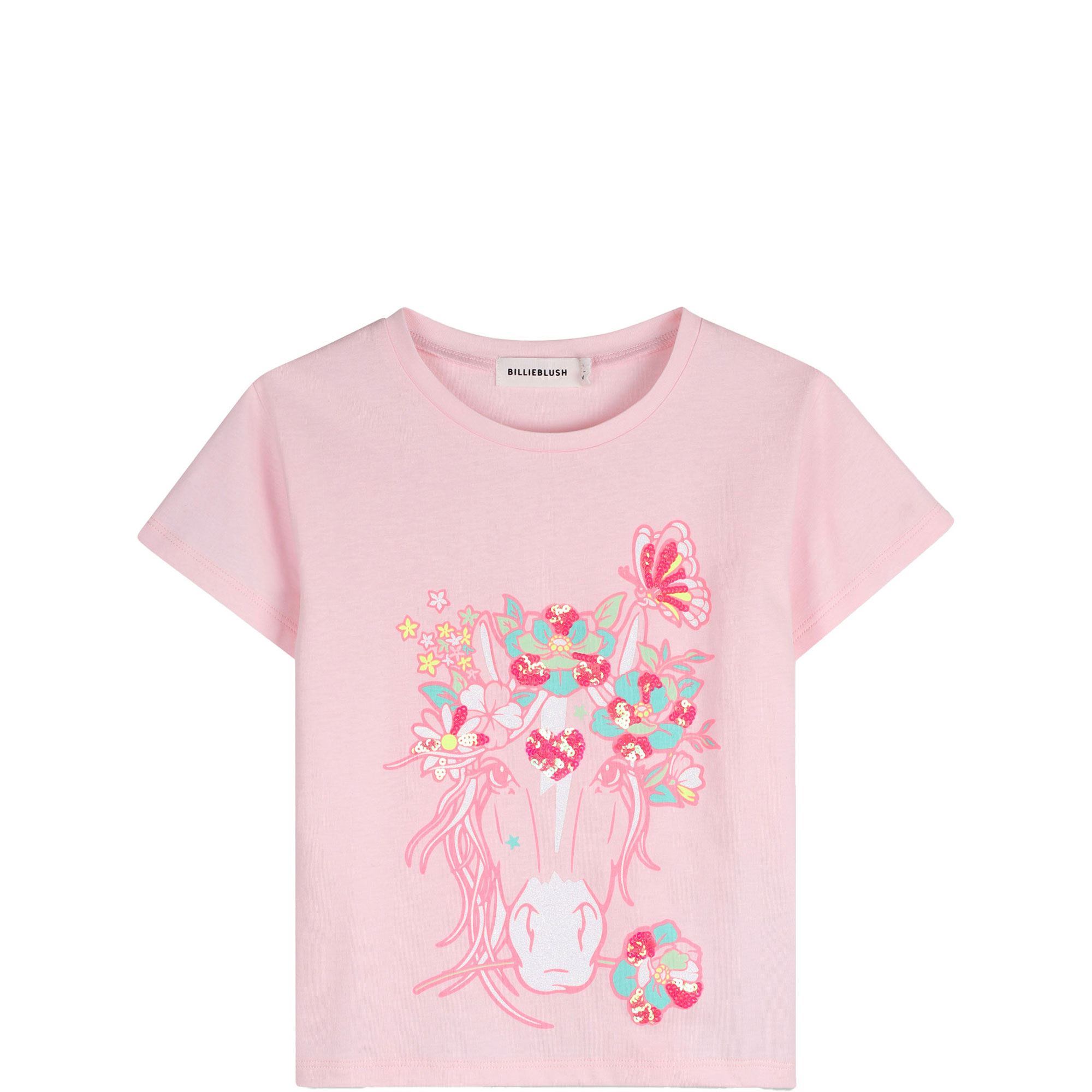 Floral Horse Graphic T-Shirt