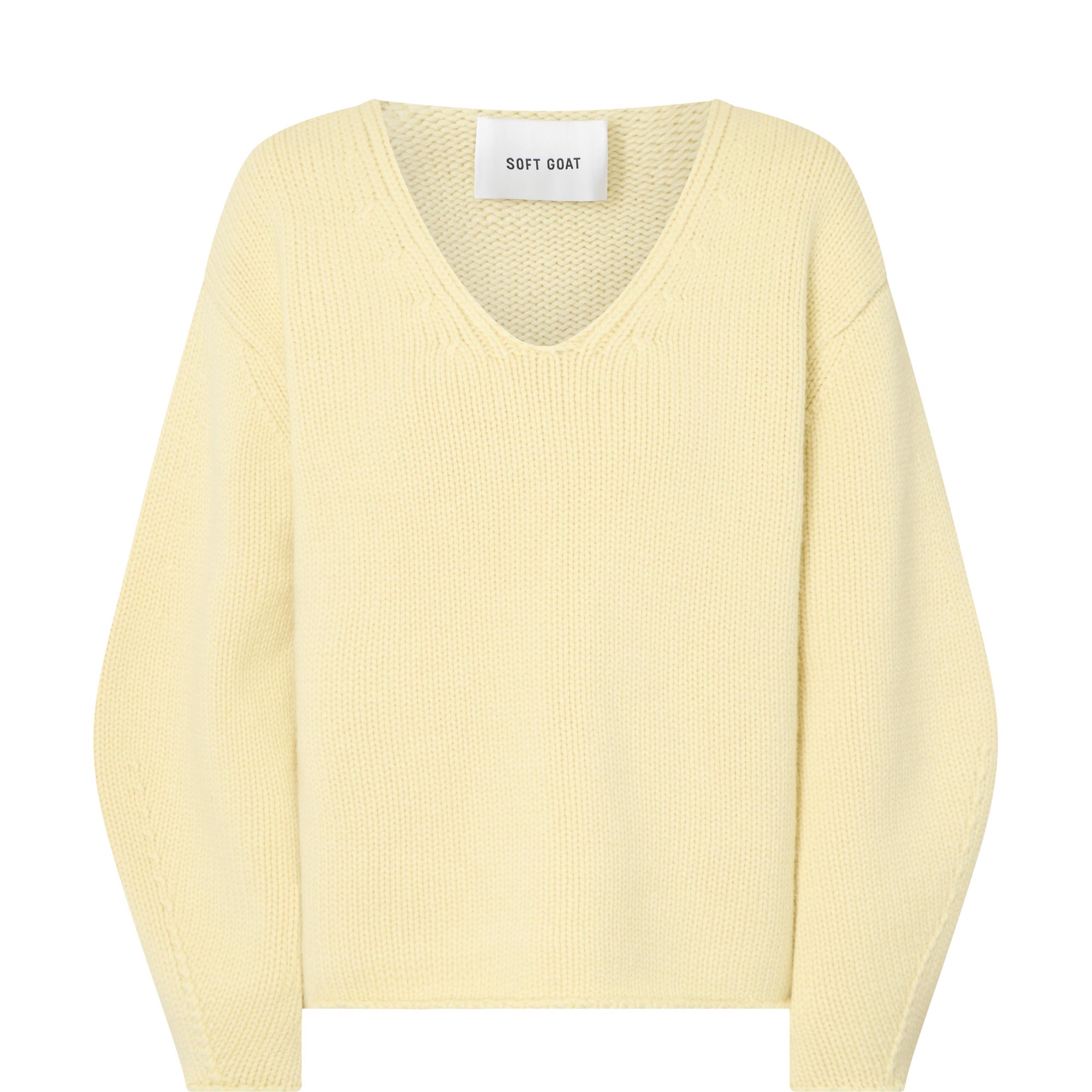 Puff Sleeve Oversized Casmere Sweater