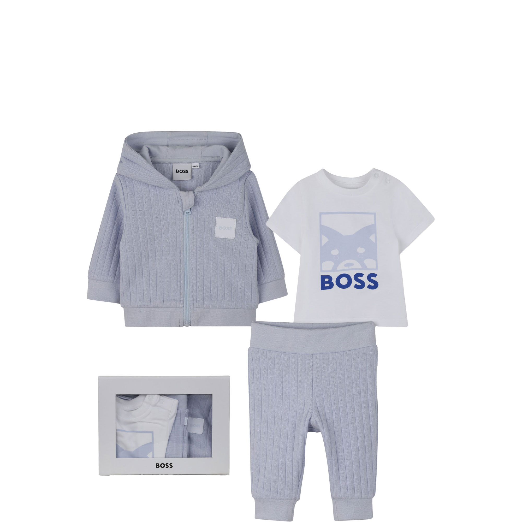 Hoodie, Sweatpants & T-Shirt Three-Piece Set