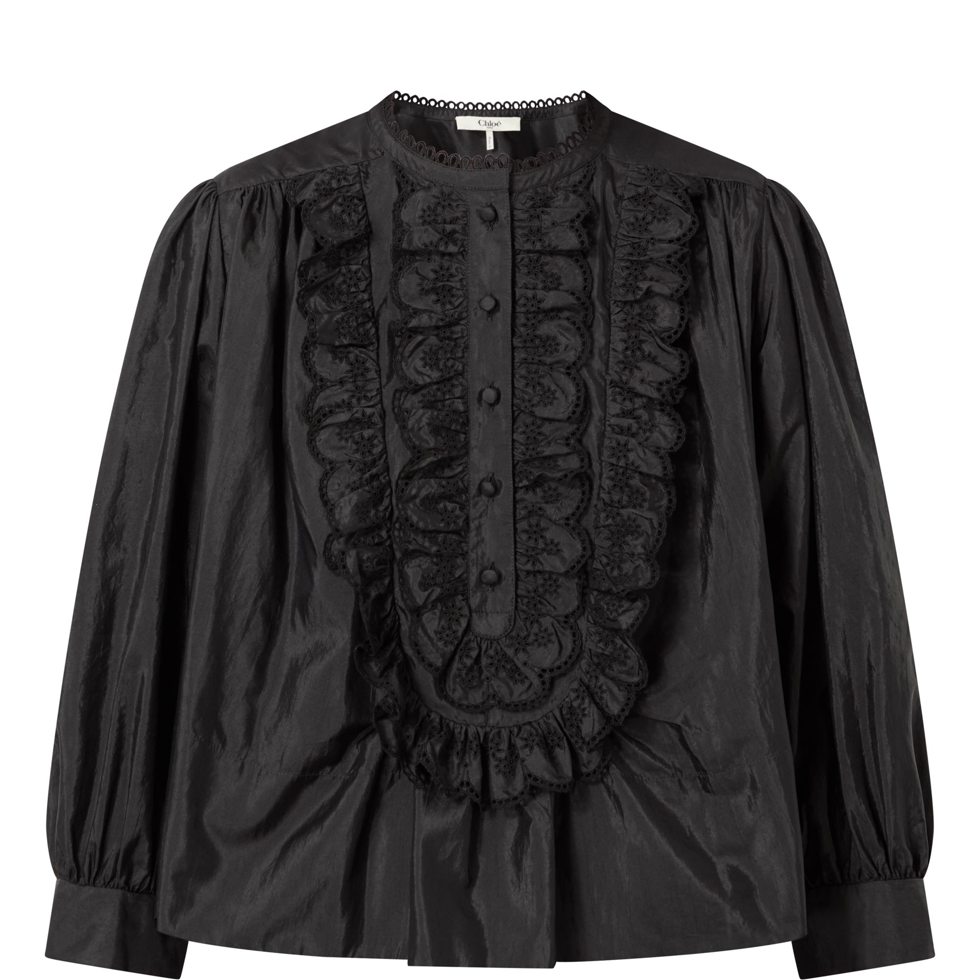 Ruffle Bib Blouse