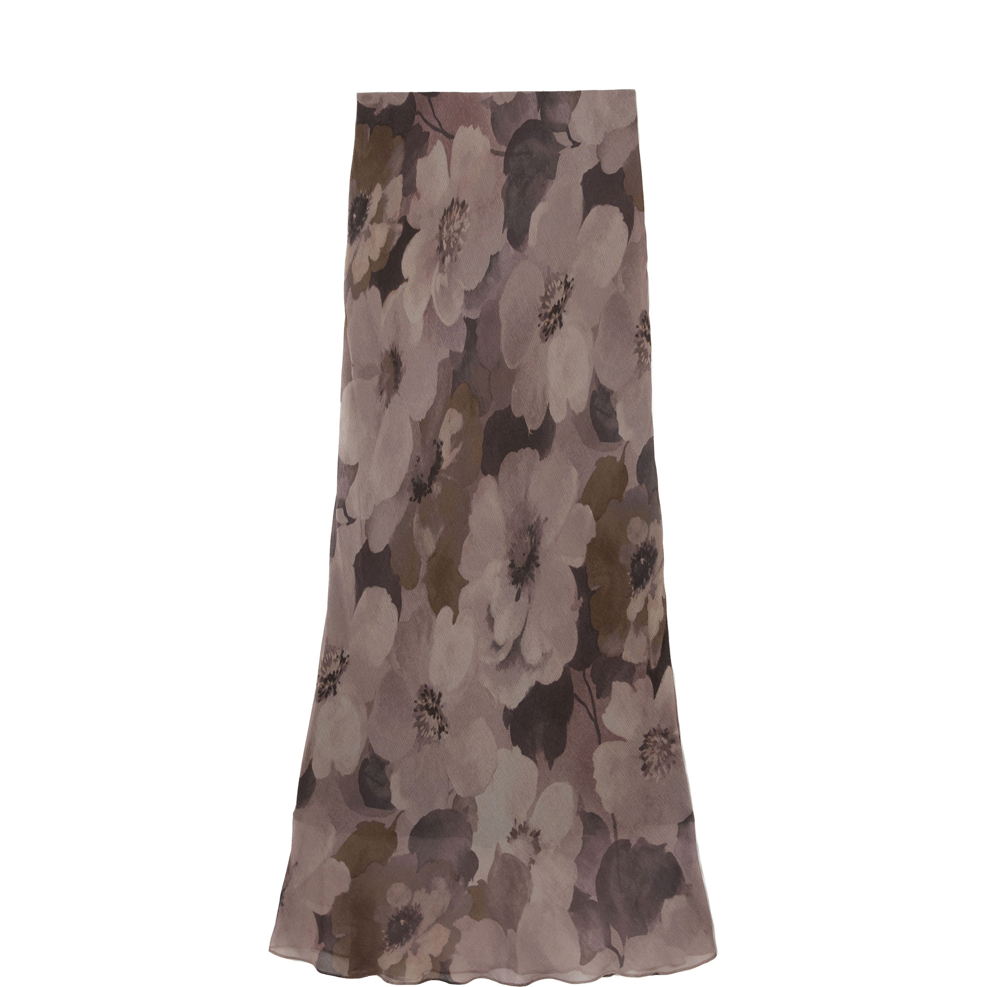 Antique Floral Flared Skirt