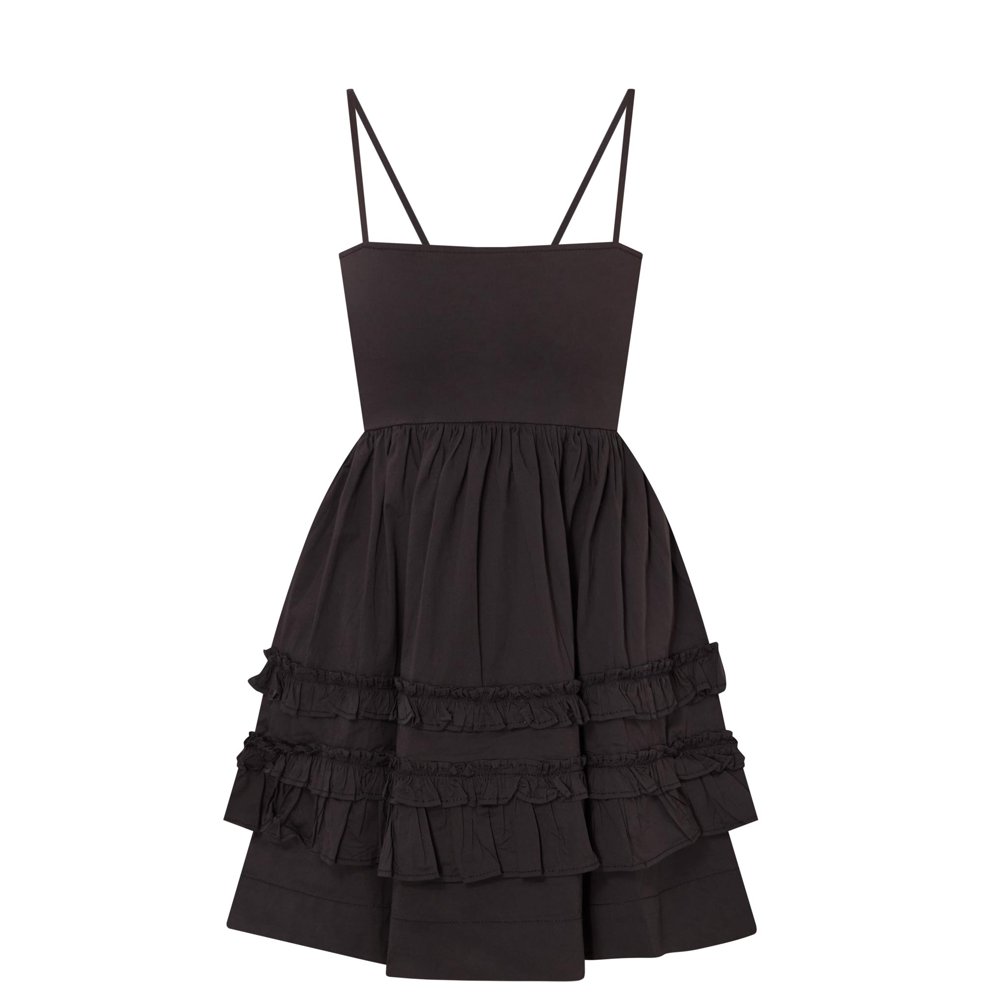 Frill Tiered Mini Dress