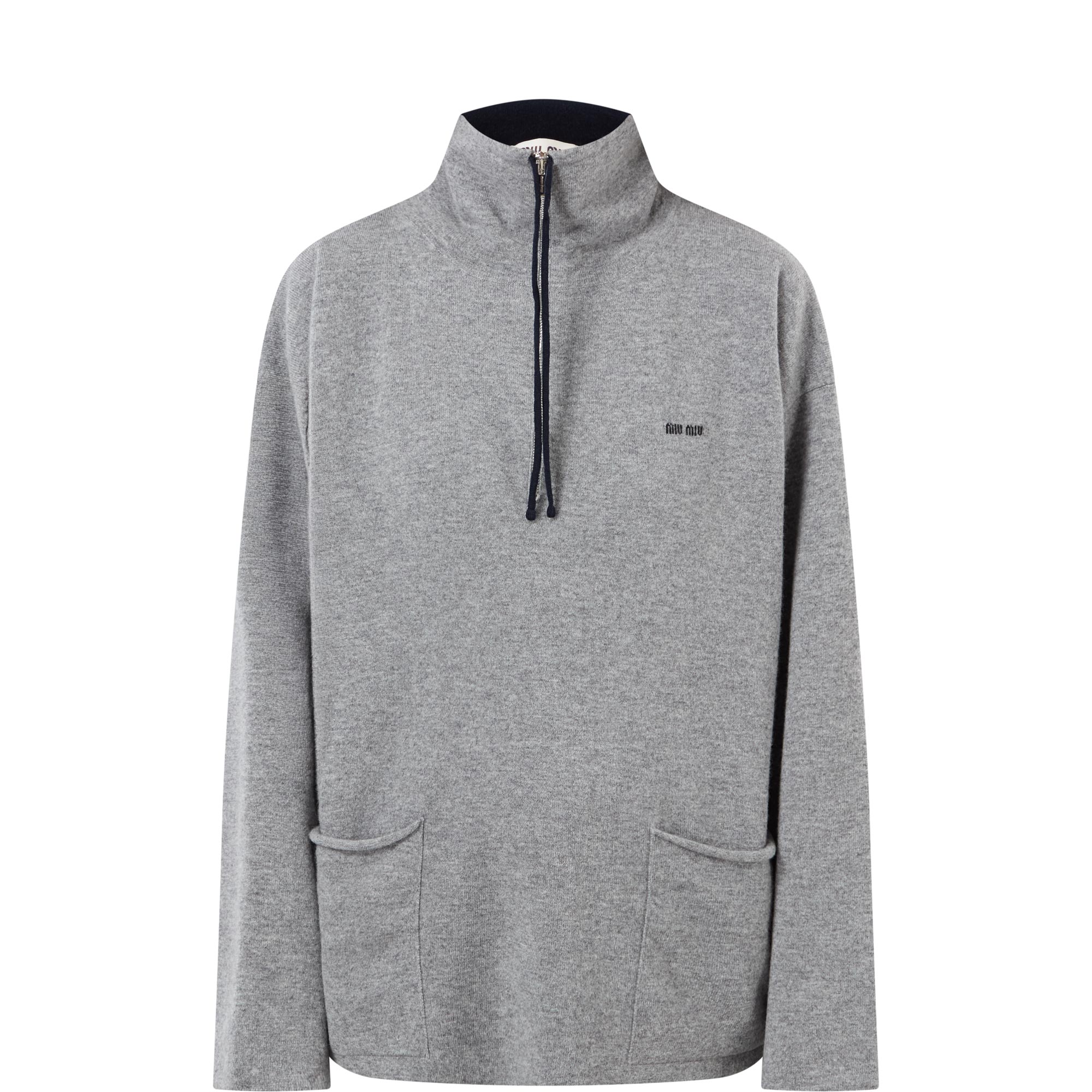 Logo Half-Zip Cashmere Sweater