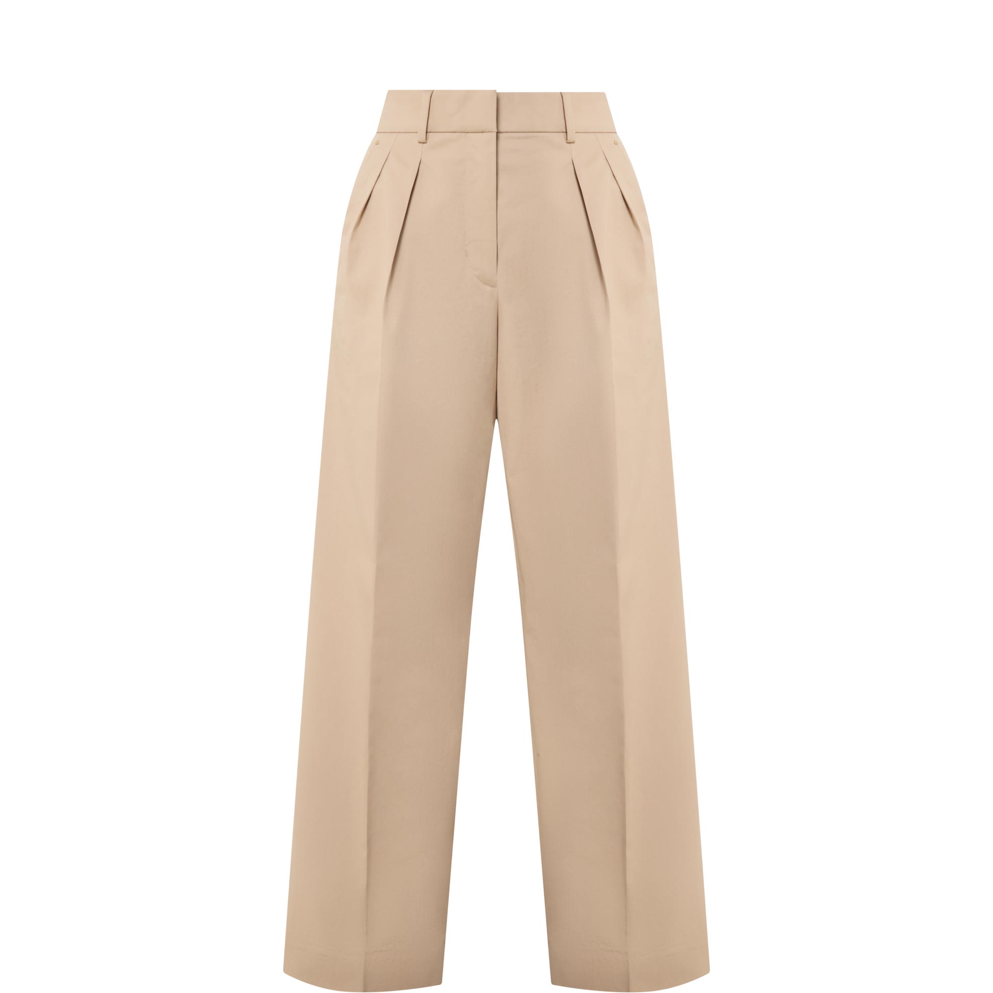 Pleated Wide Leg Trousers
