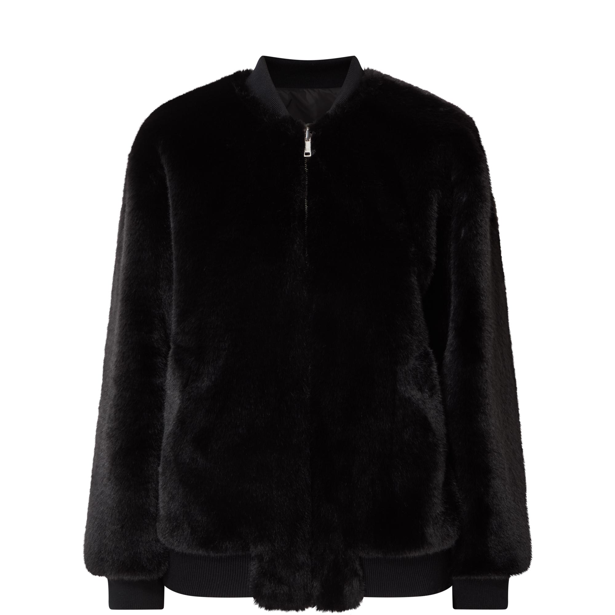 Triangle Logo Shearling Coat