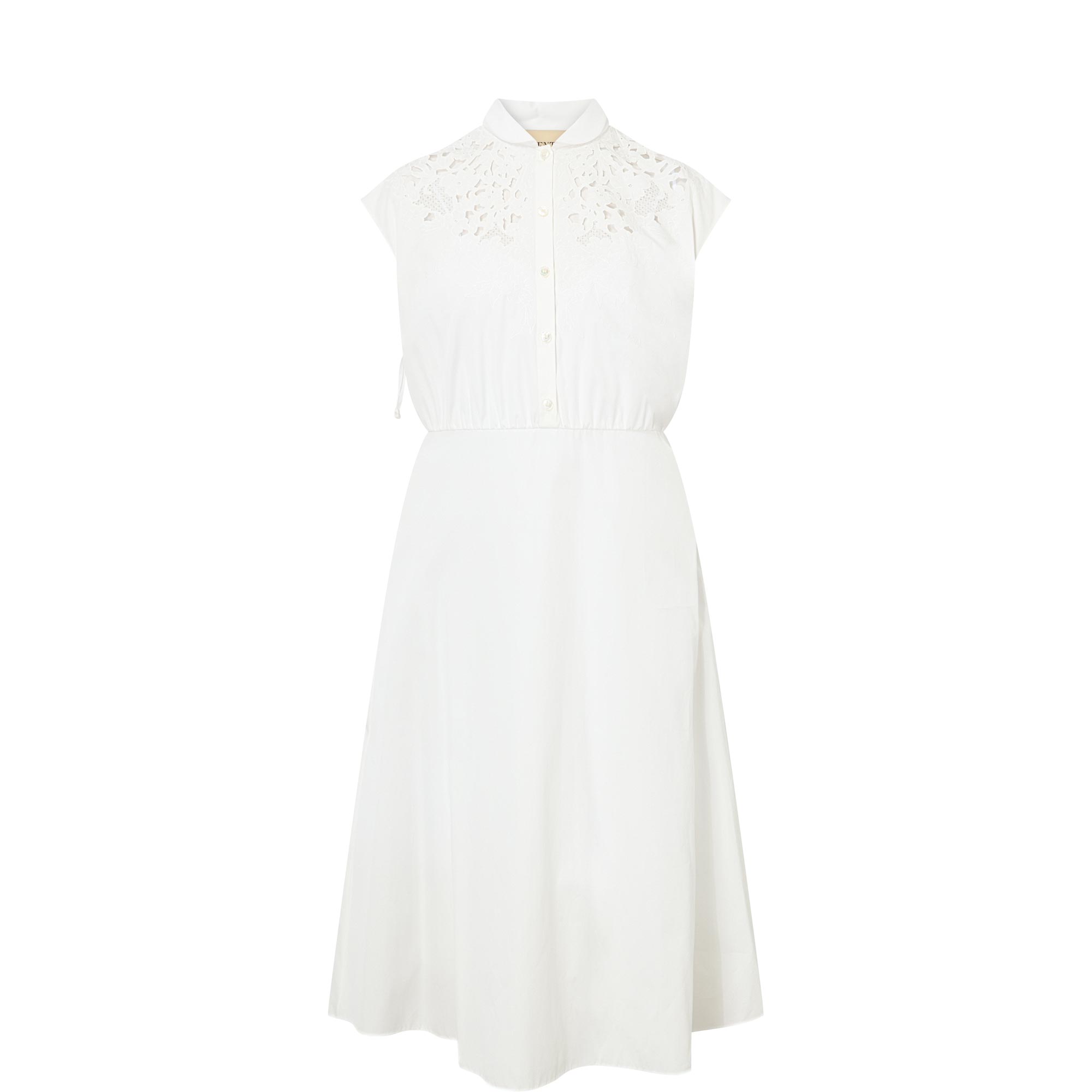 Embroidered Shirt Dress