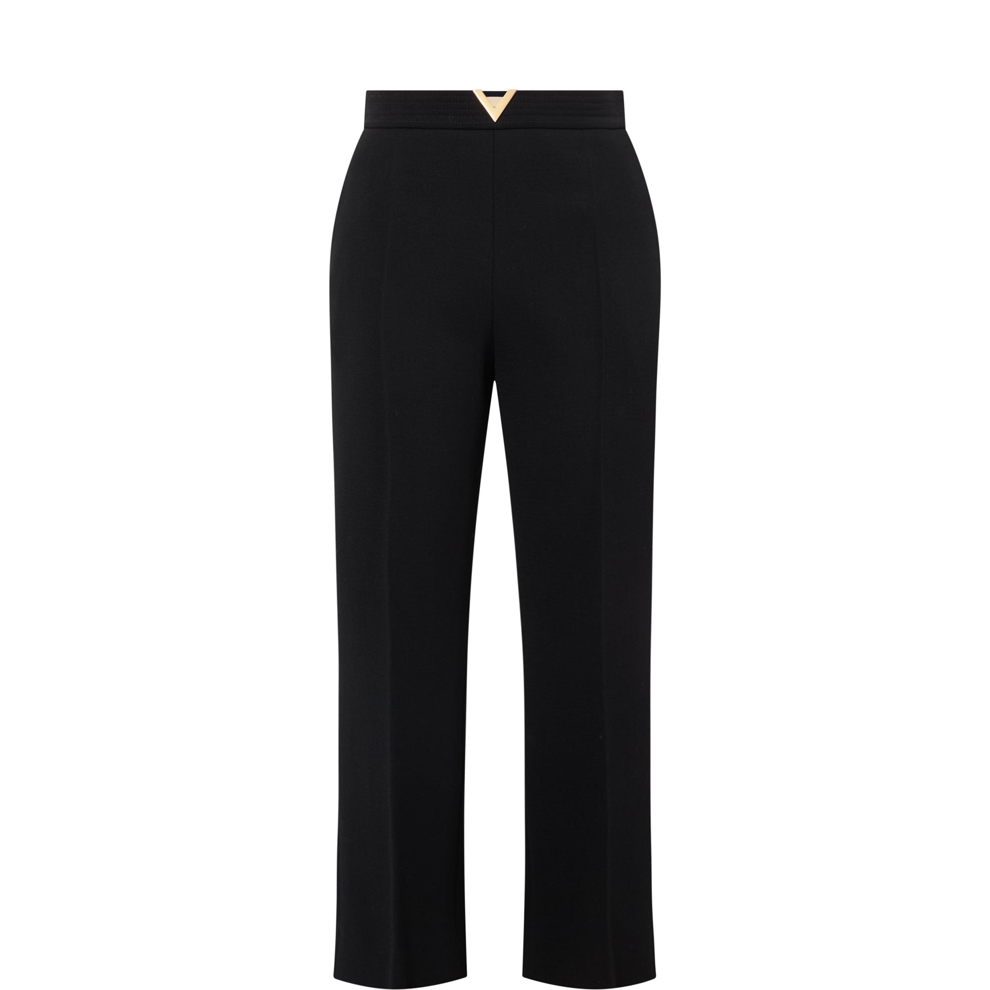 High-Rise Tailored Cropped Trousers