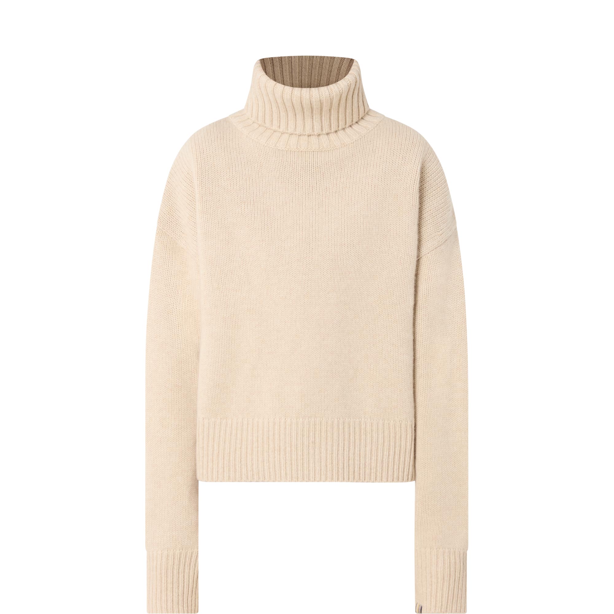 No434 Crop Xtra Turtleneck Cashmere Sweater