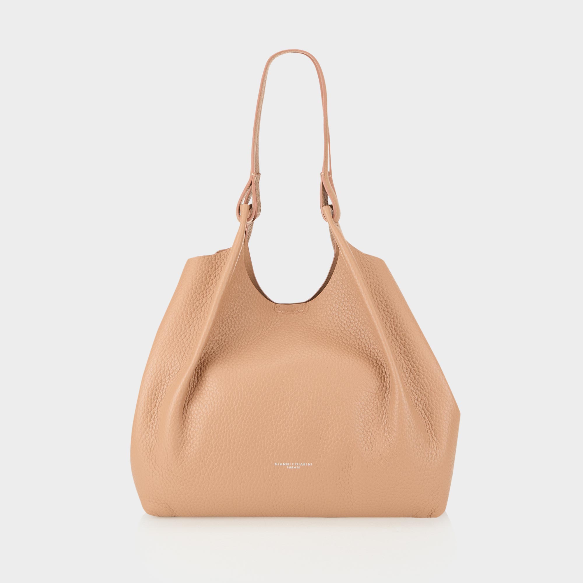 Dua Grained Leather Tote Bag