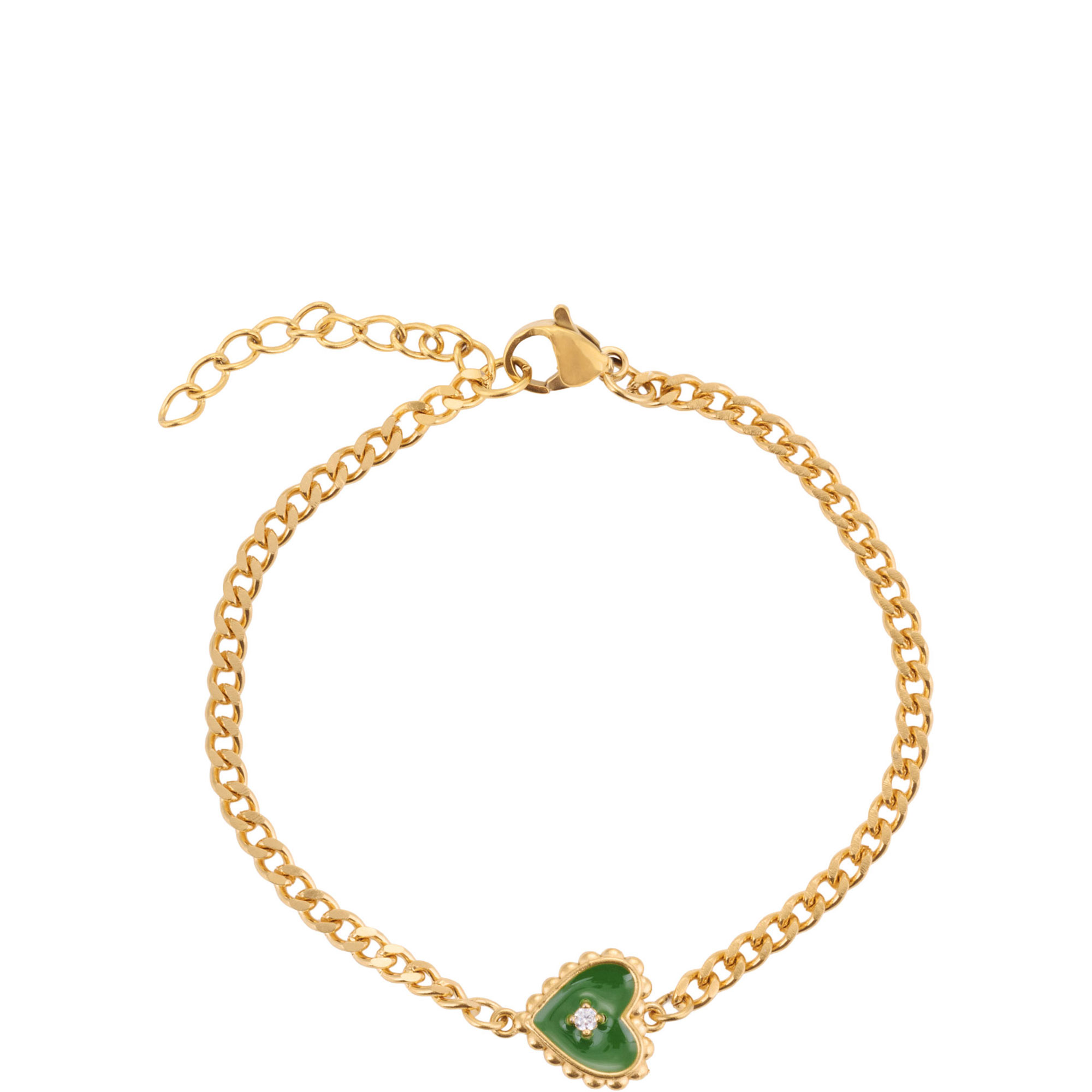 Lily Heart Bracelet