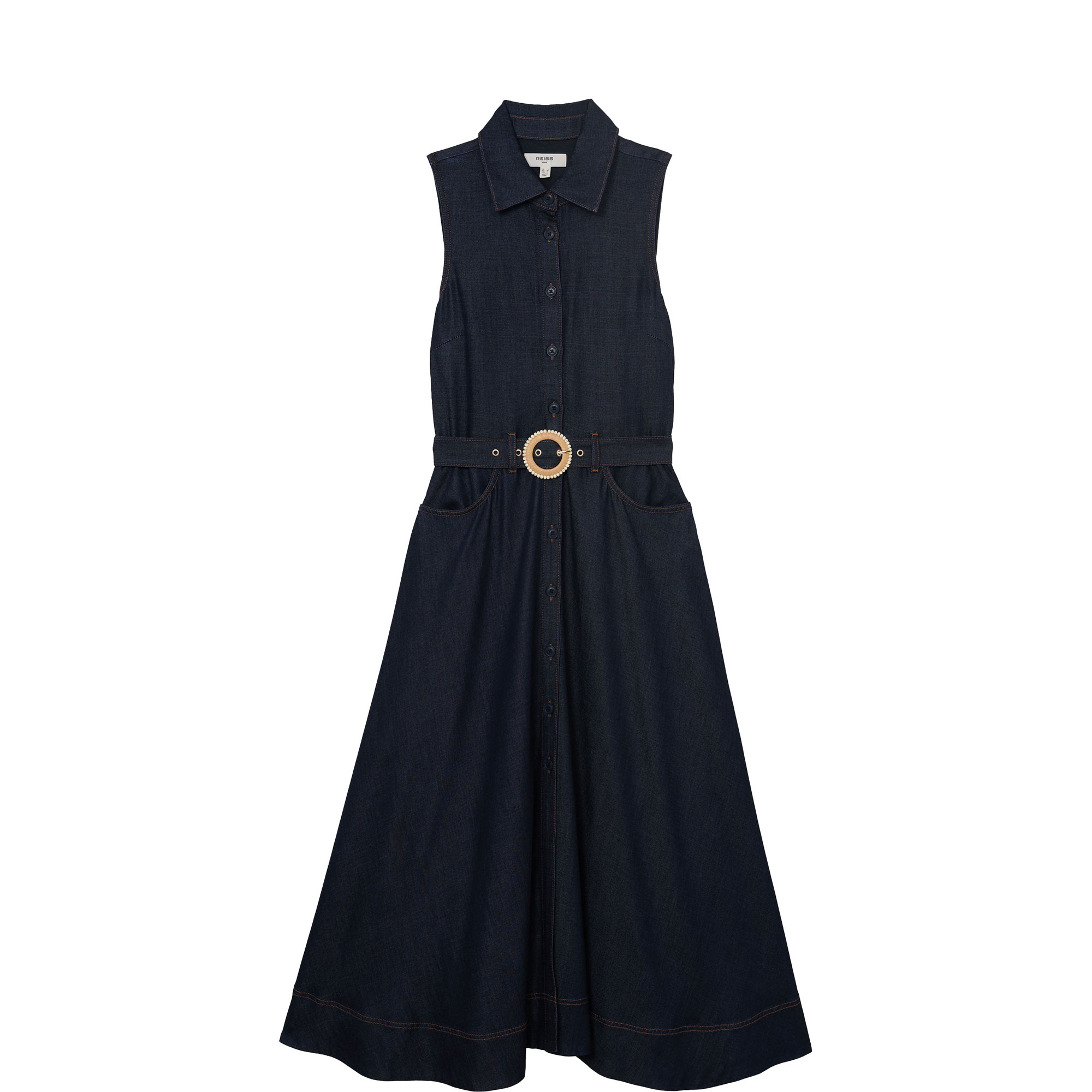 Remi Belted Denim Dress