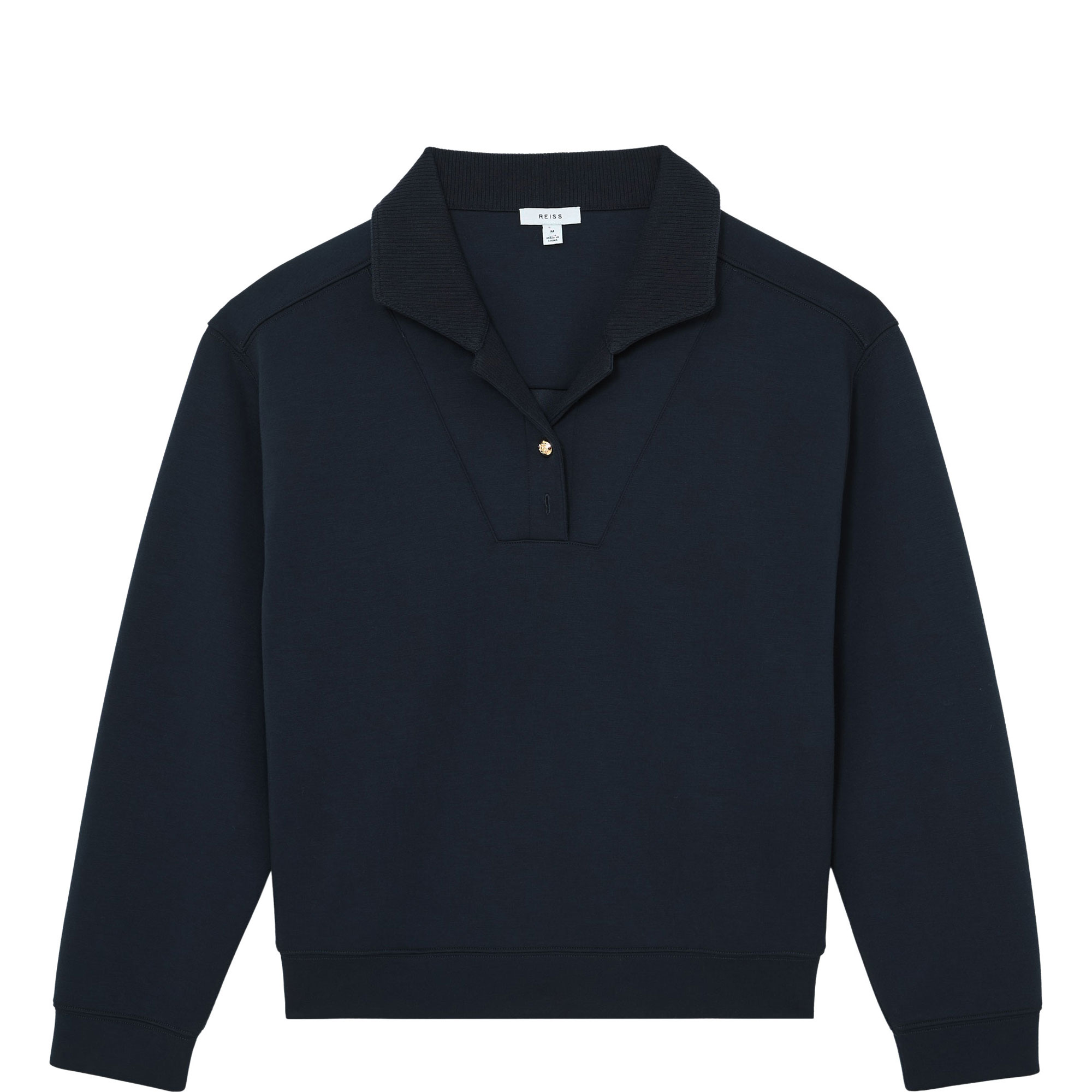 Bella Interlock Polo Sweatshirt
