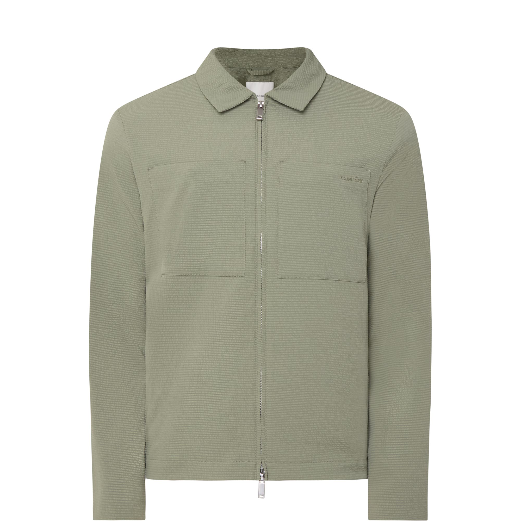 Seersucker Bomber Jacket