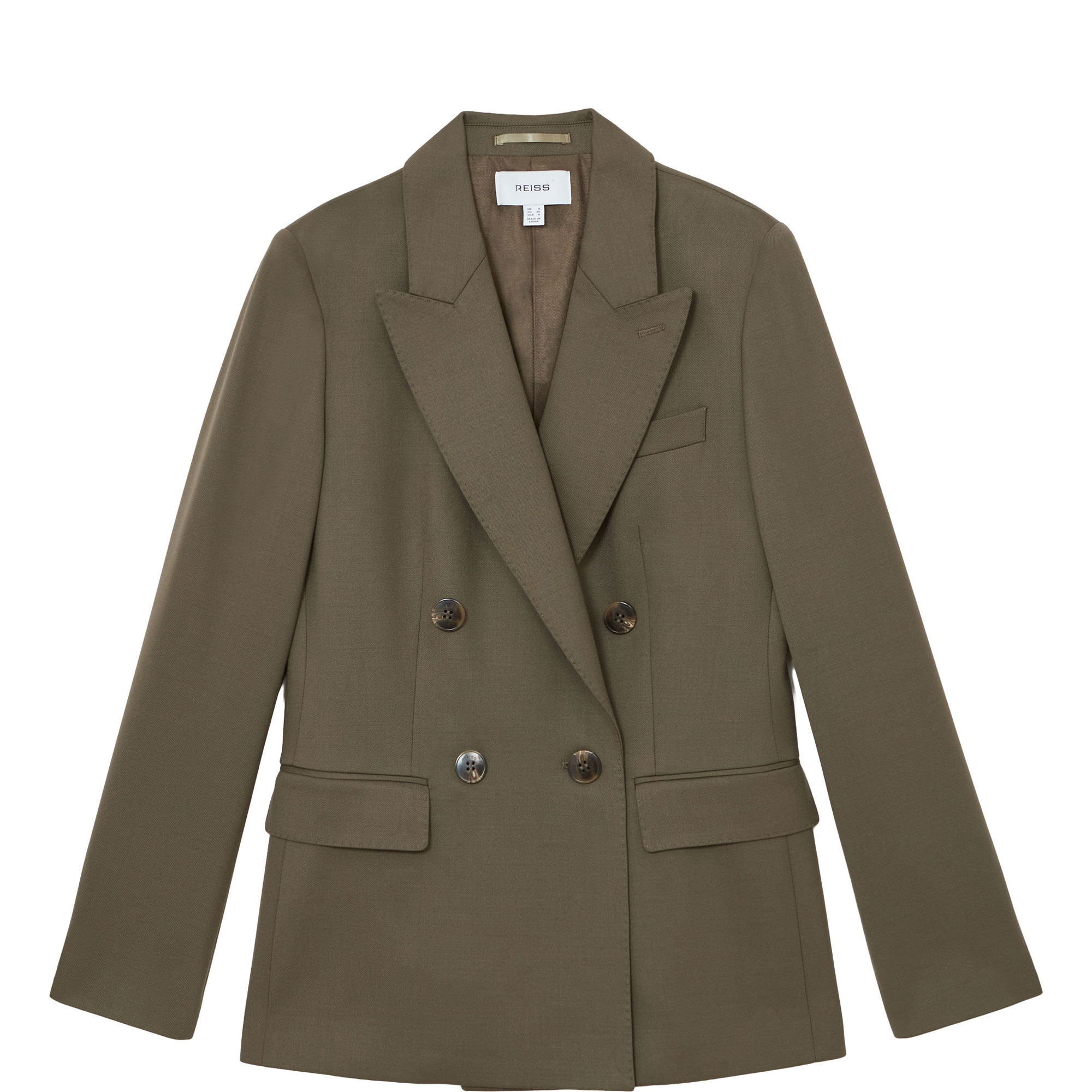 Solene Double-Breasted Suit Blazer