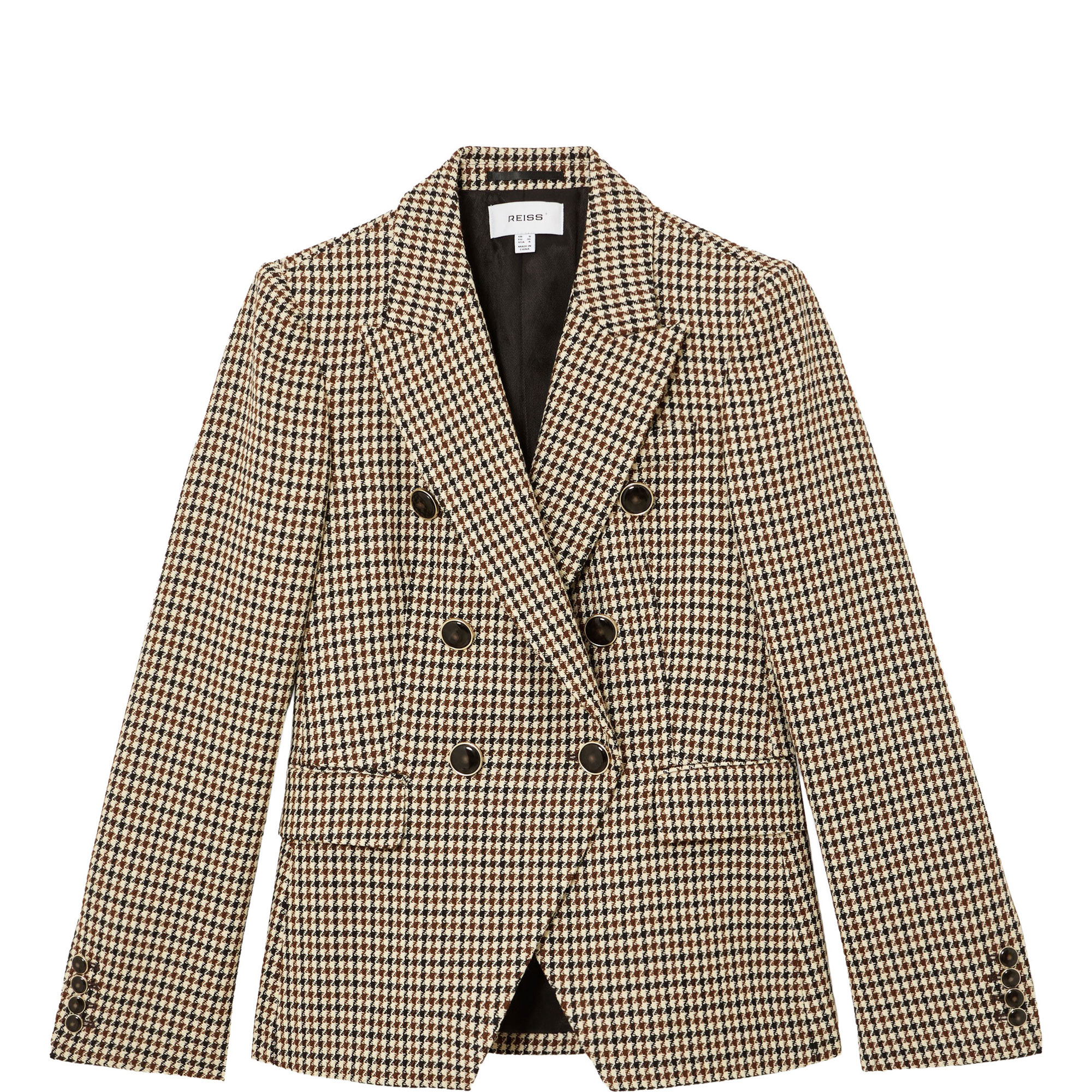 Hartley Double-Breasted Check Blazer