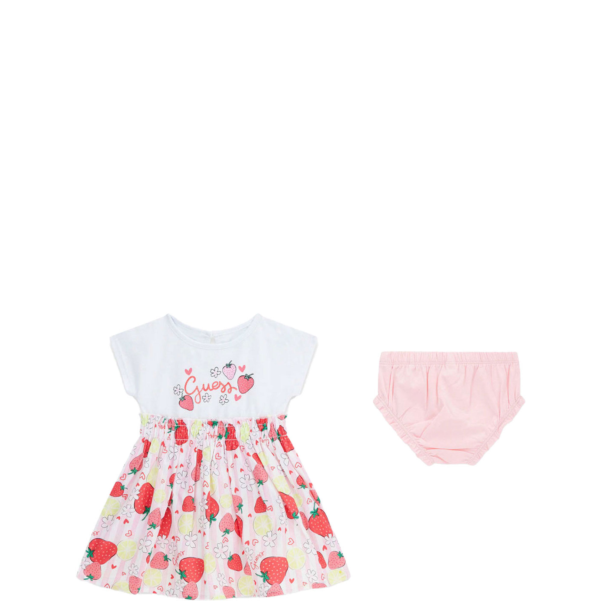 Strawberry Logo Dress & Bloomers Two-Piece Set