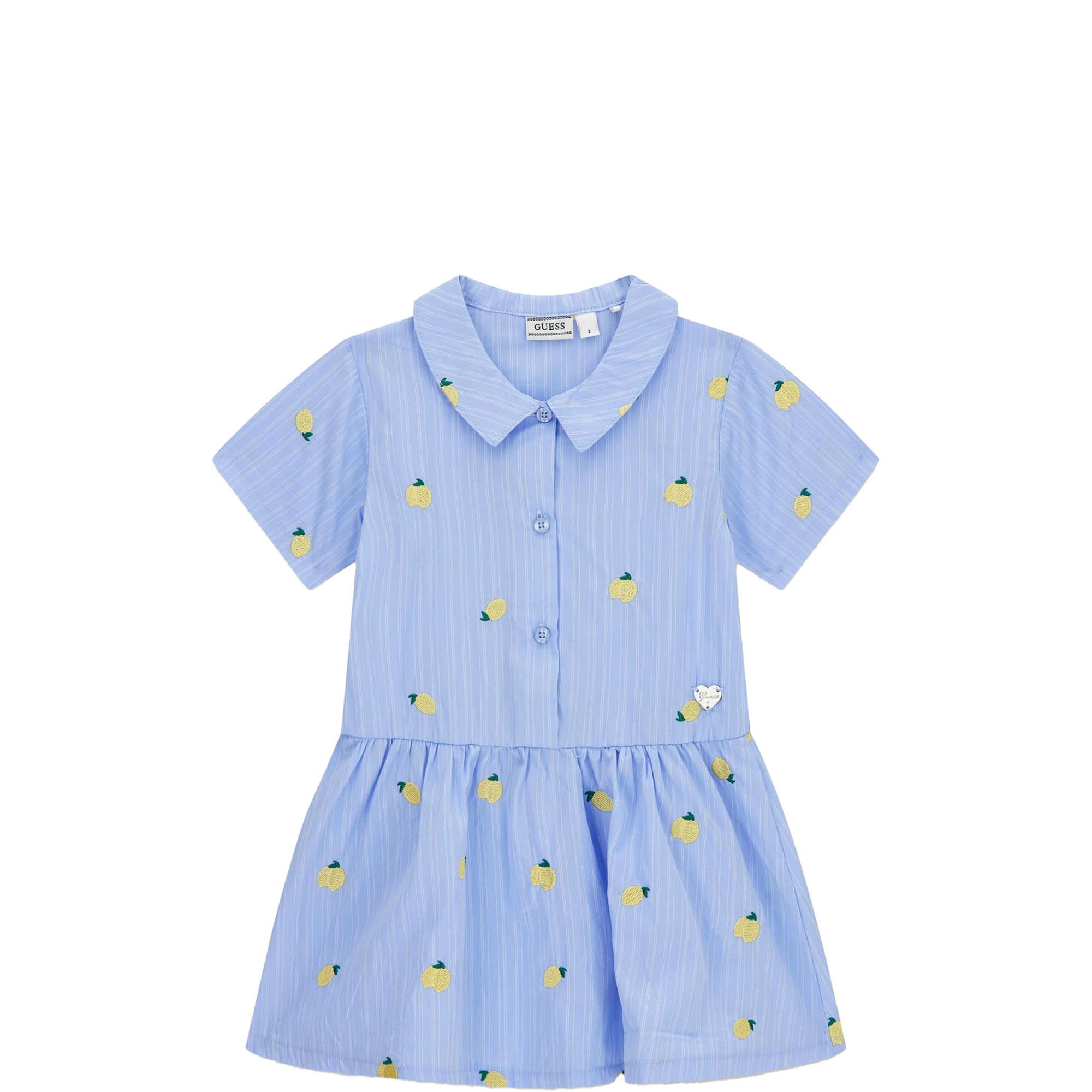 Lemon Stripe Shirt Dress