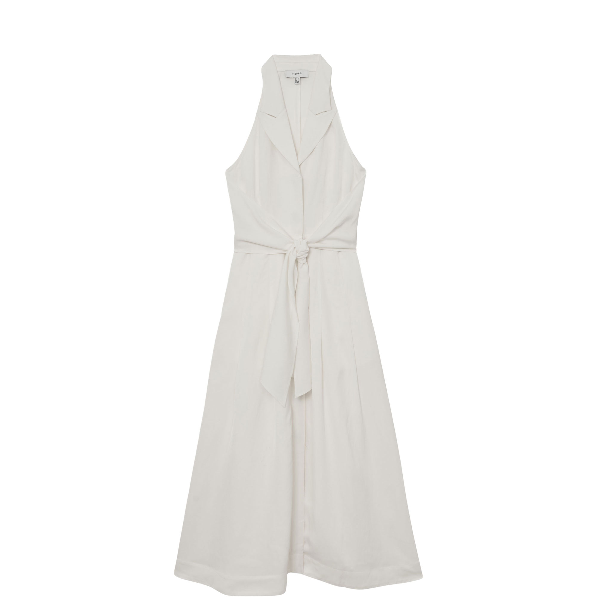 Tor Tie Front Flared Shirt Dress