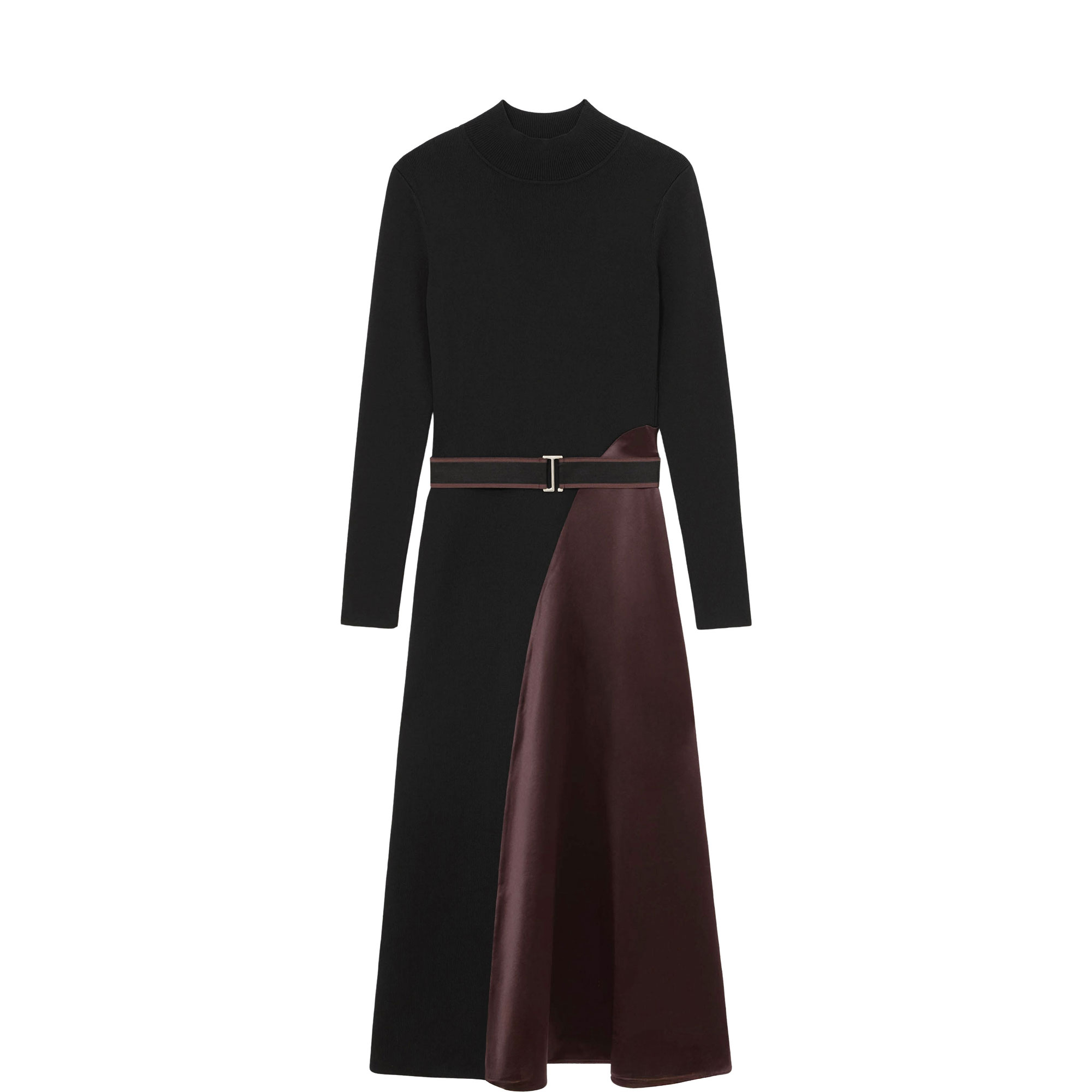 Misty Colour-Blocked Knitted Dress