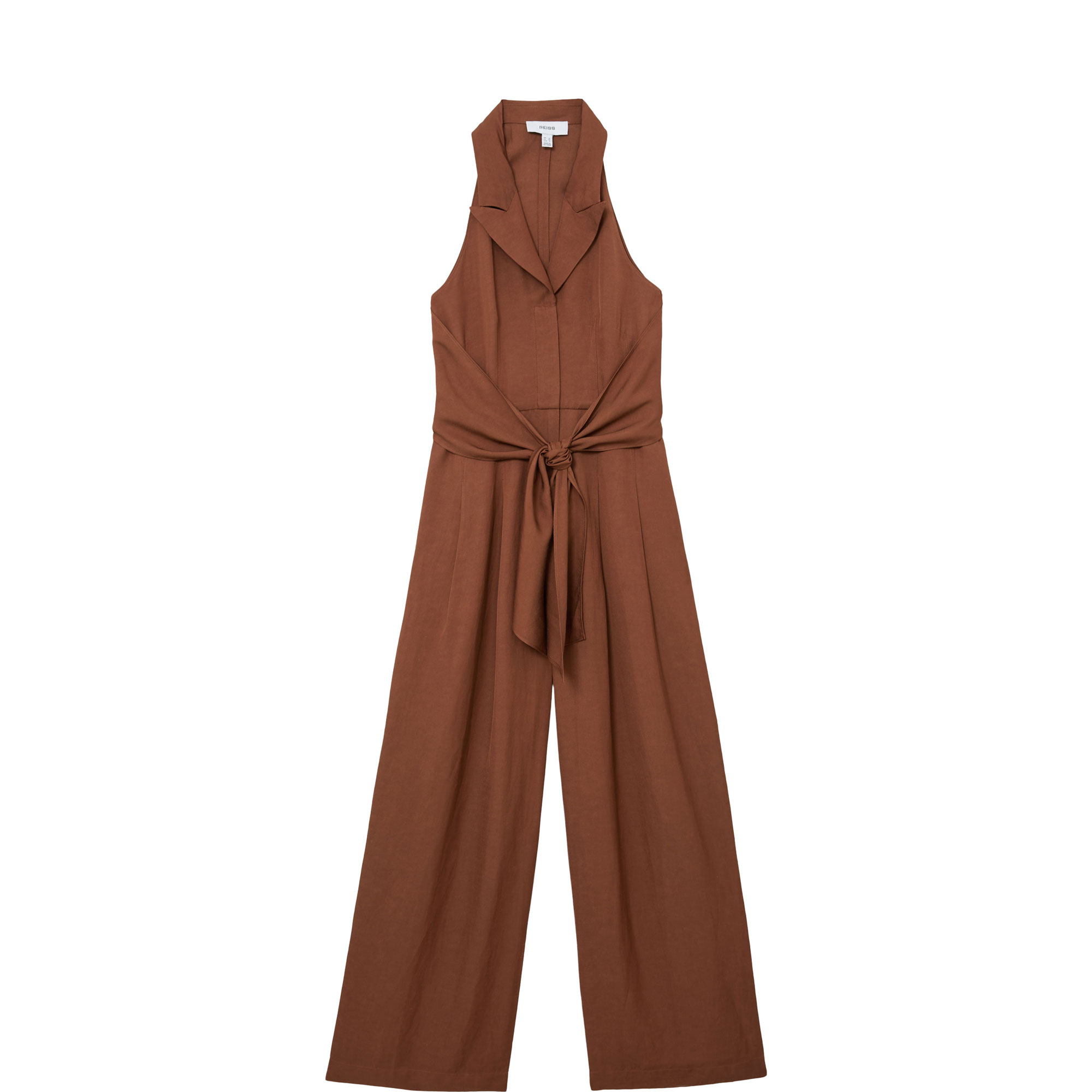 Taya Tie Front Wide Leg Jumpsuit