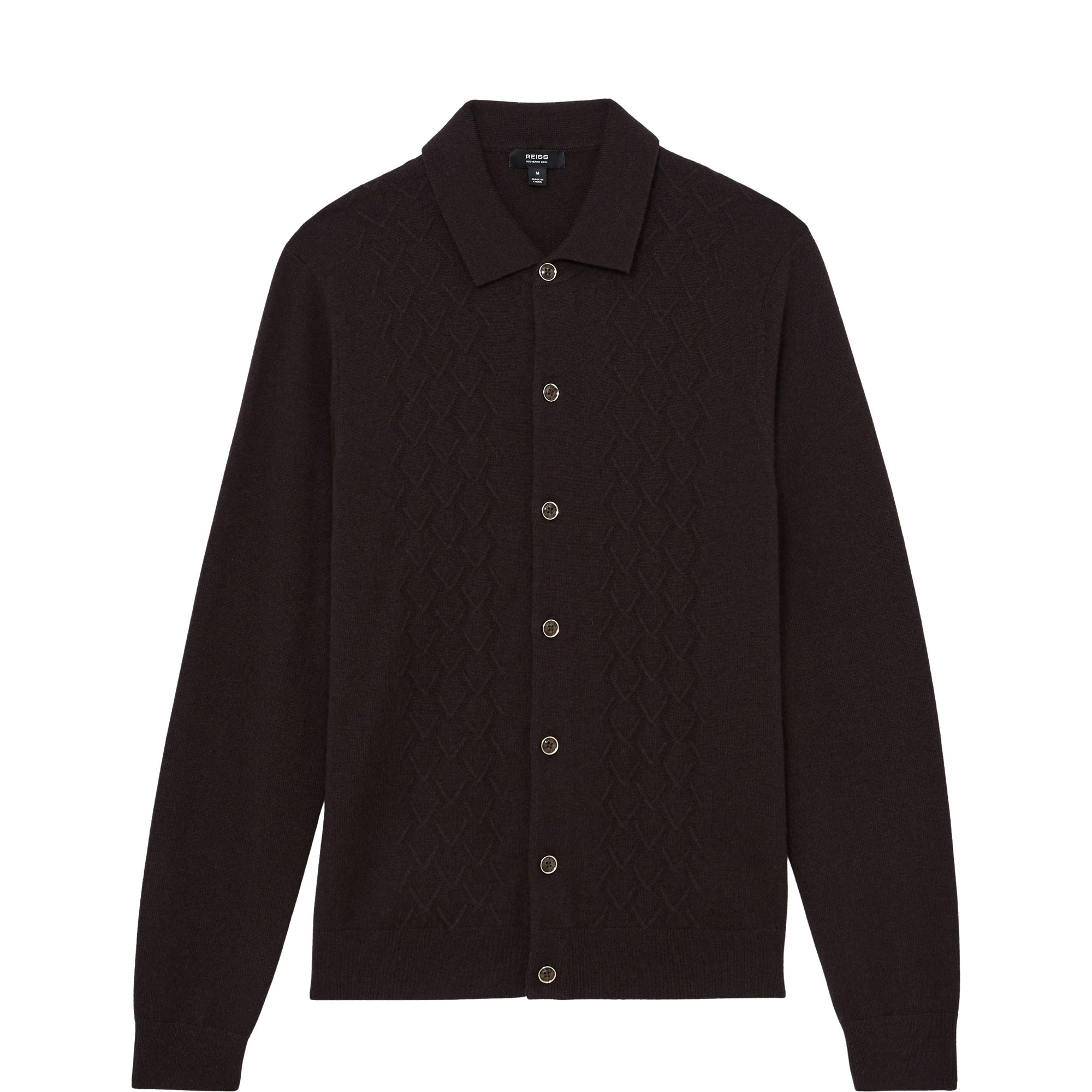 Gideon Stitch Knitted Polo Cardigan