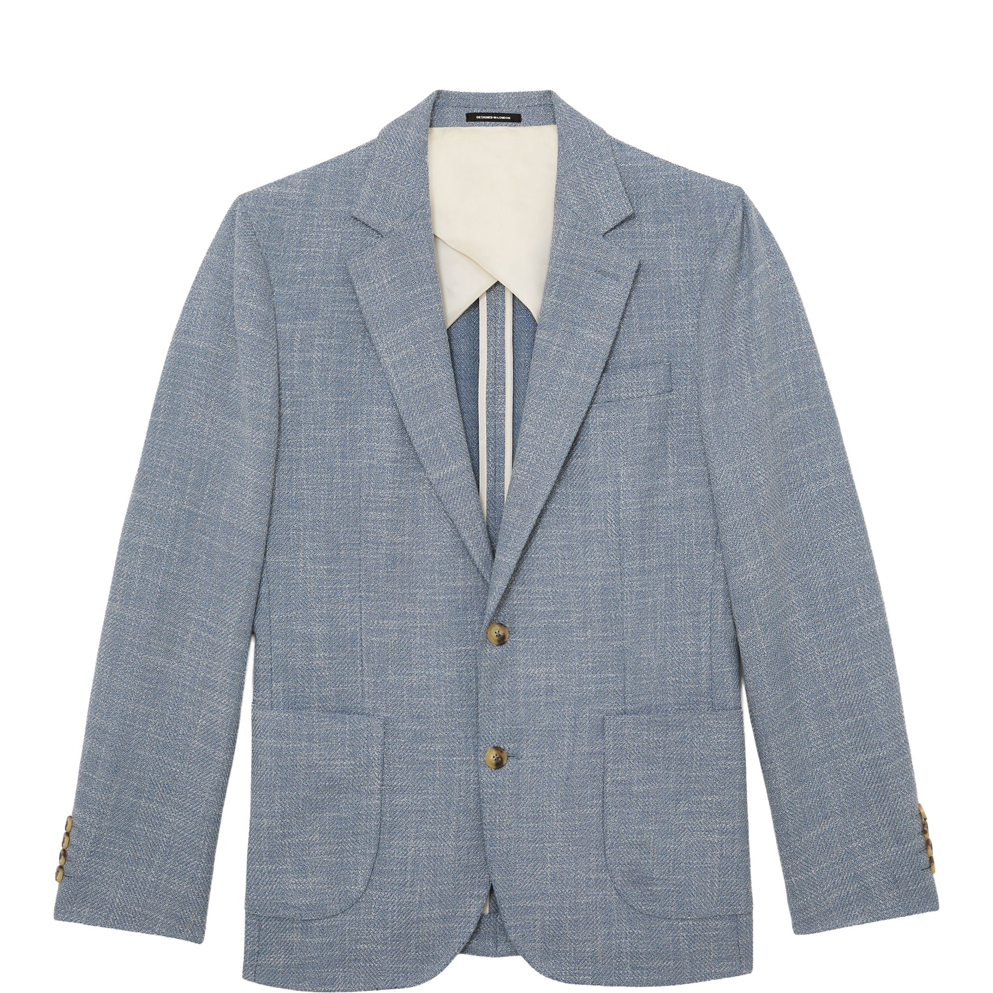 Manci Single-Breasted Herringbone Blazer