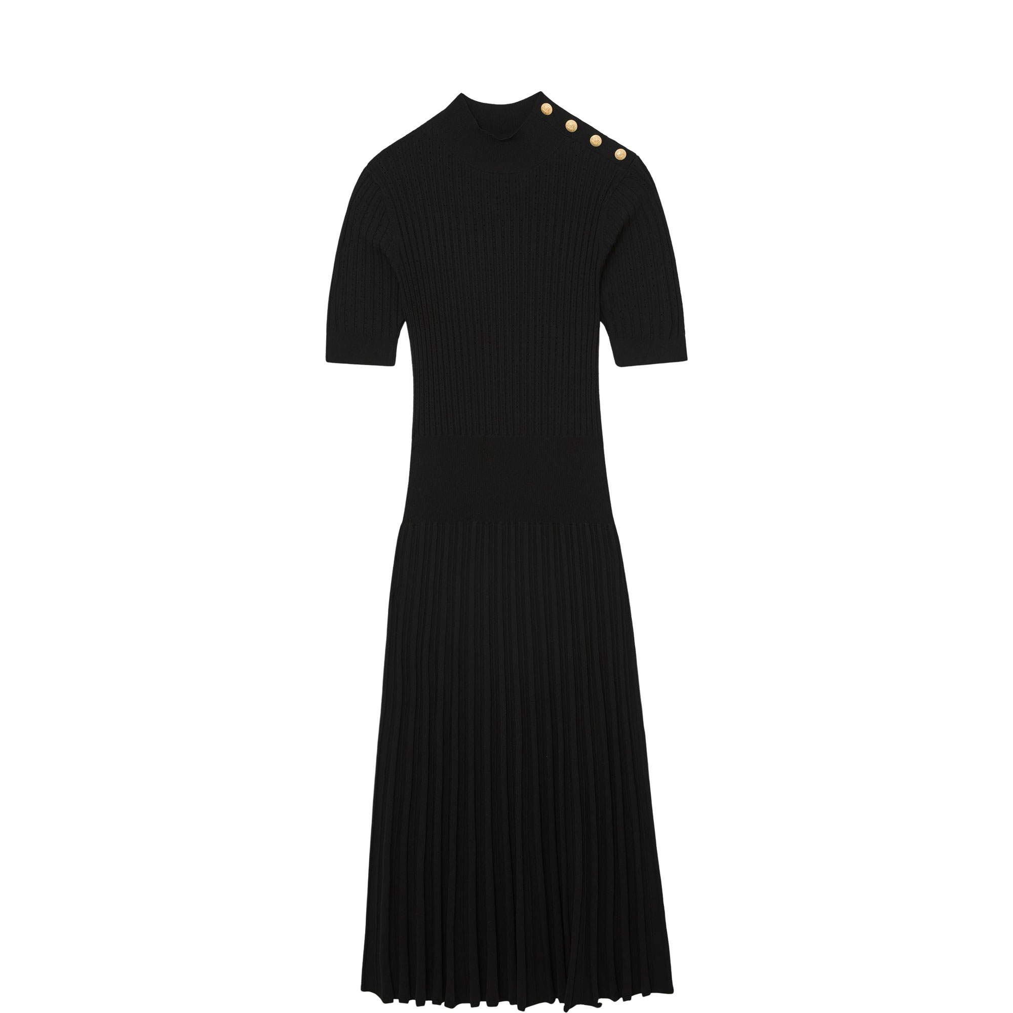 Harriet Button-Detail Knitted Dress