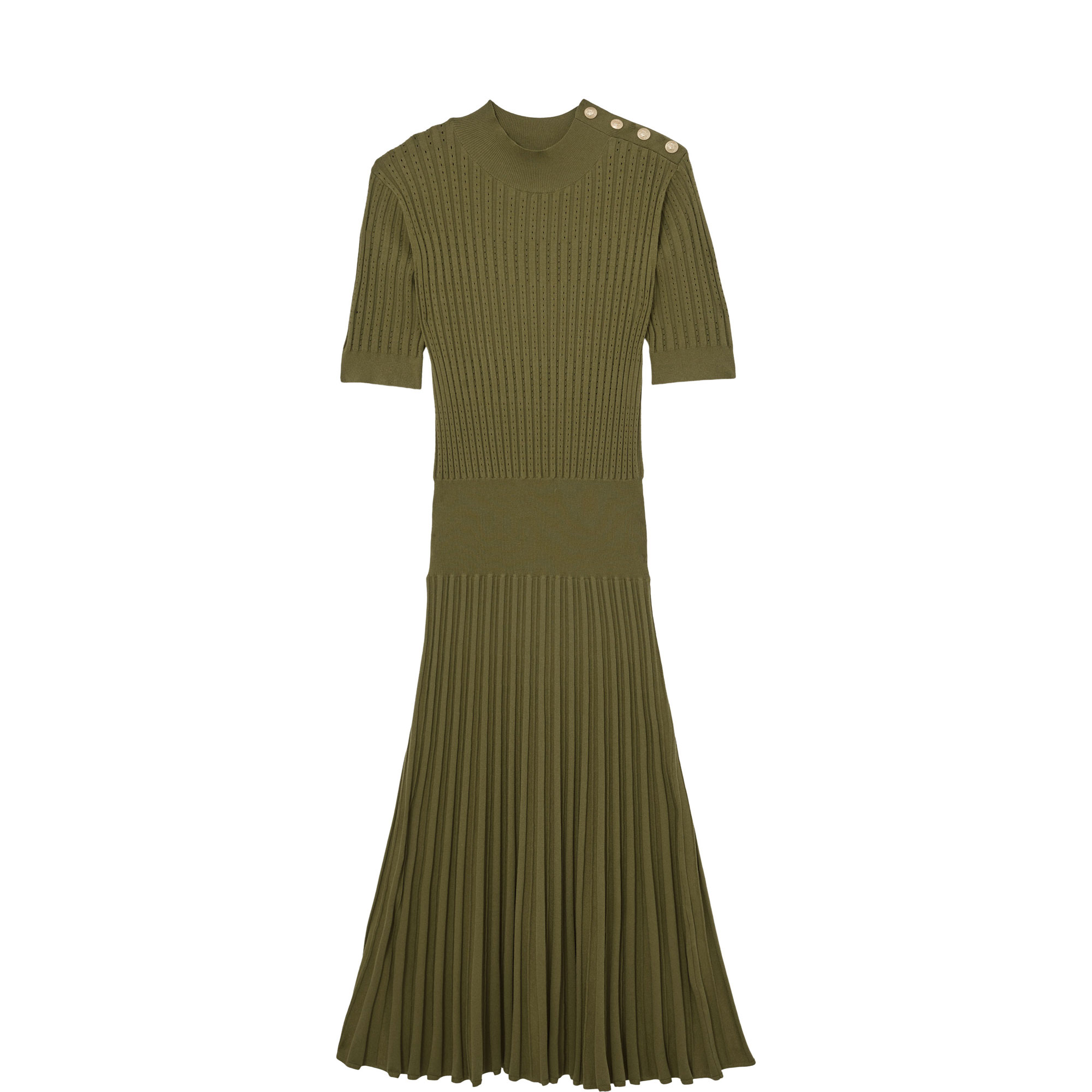 Harriet Pleated Knitted Dress