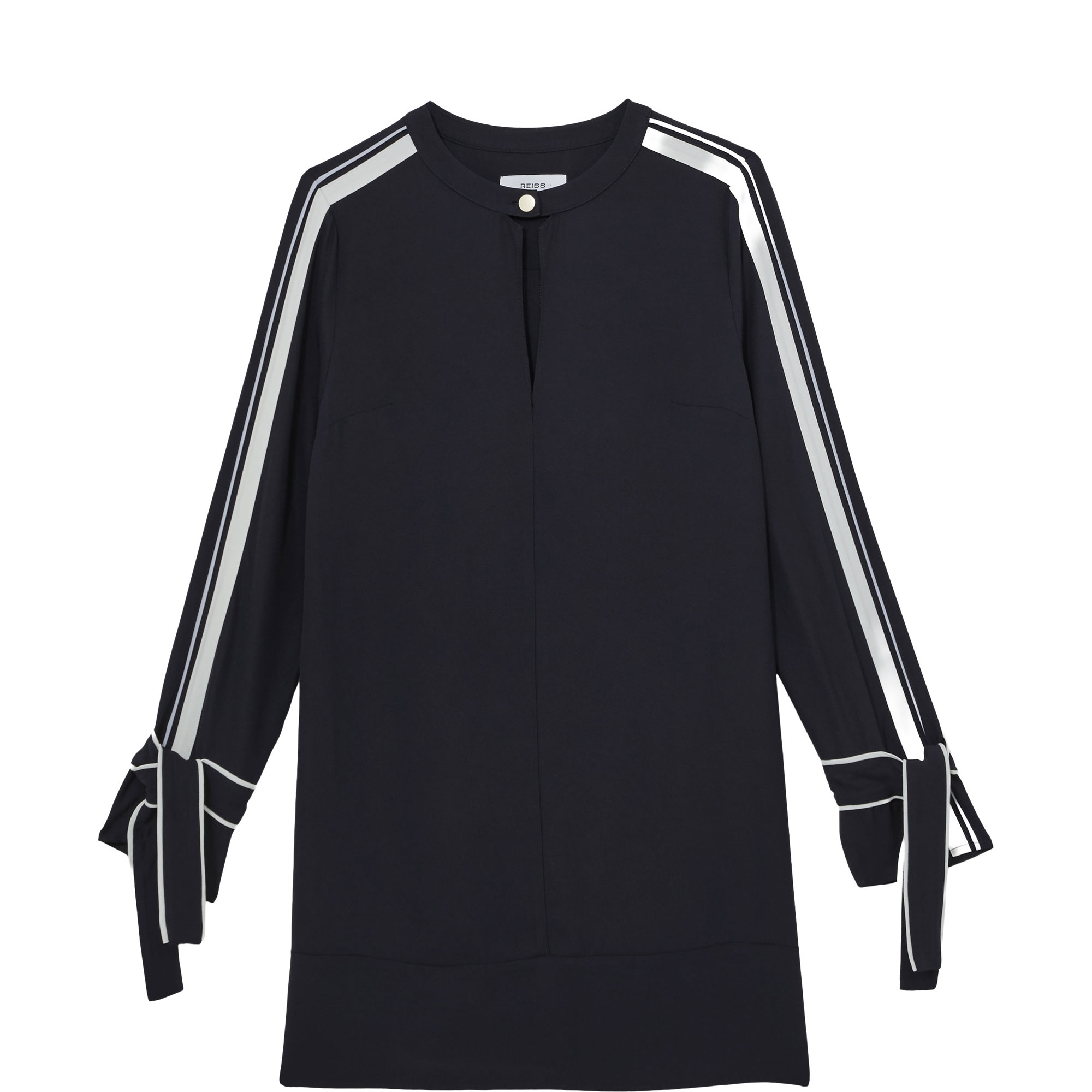 Tammy Tipped Tie-Cuff Shift Dress