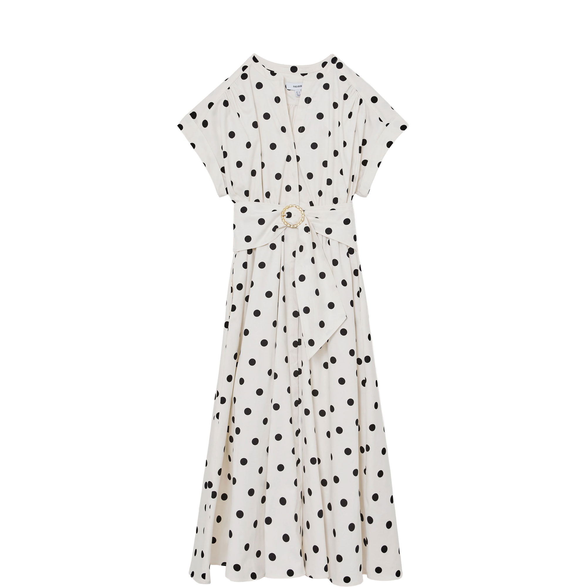 Sawyer Polka Dot Belted Flared Dress