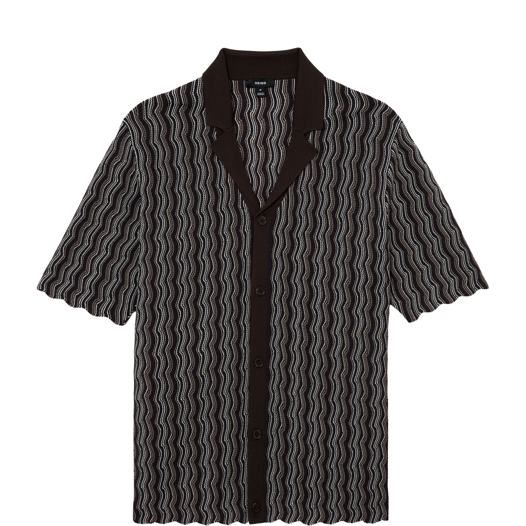 Drake Wavy Striped Knitted Casual Shirt