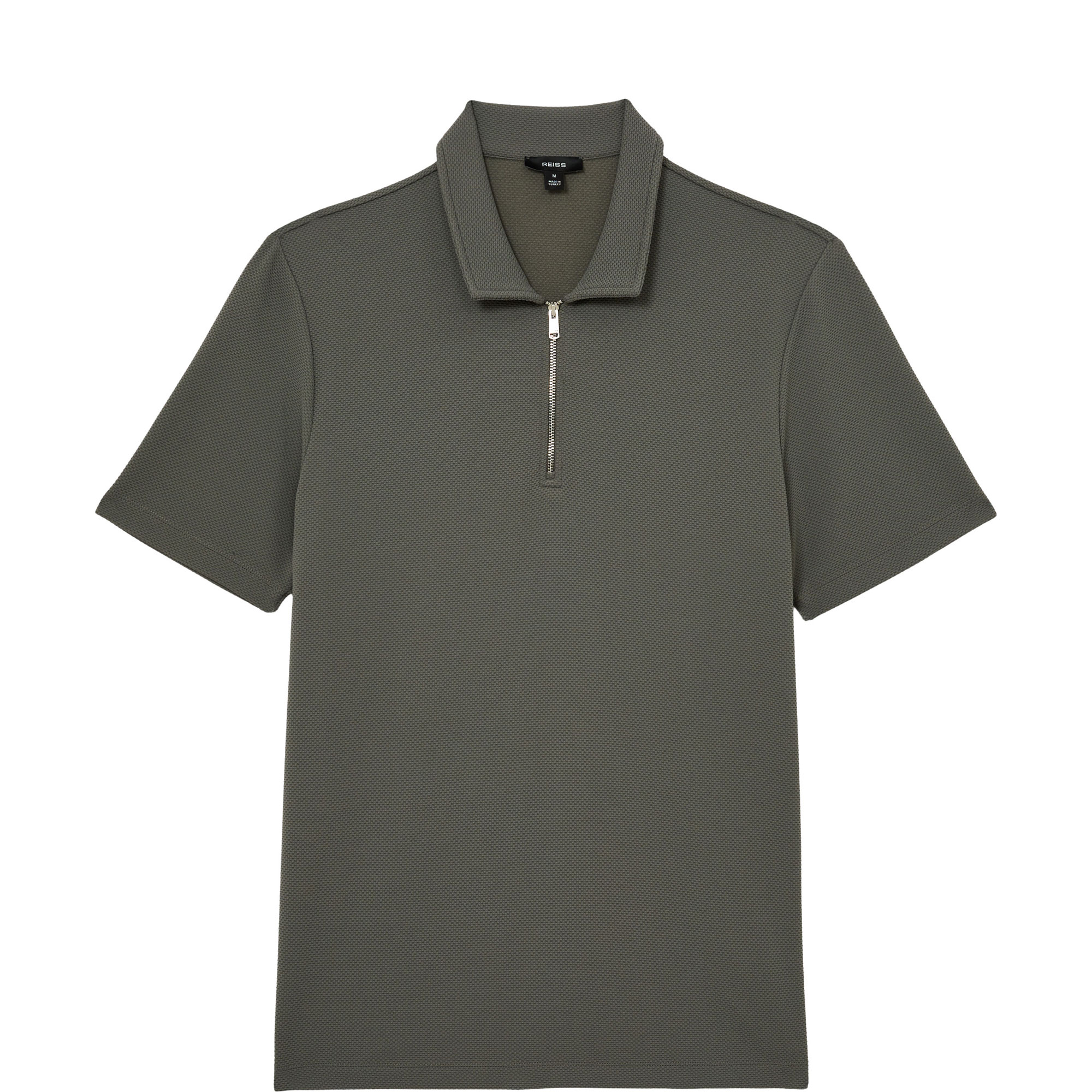 Forno Textured Zip Polo Shirt