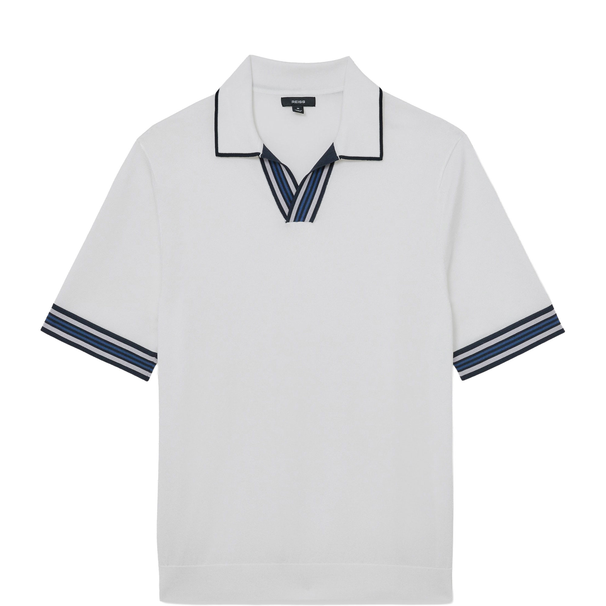 Poole Tipped Knit Polo Shirt